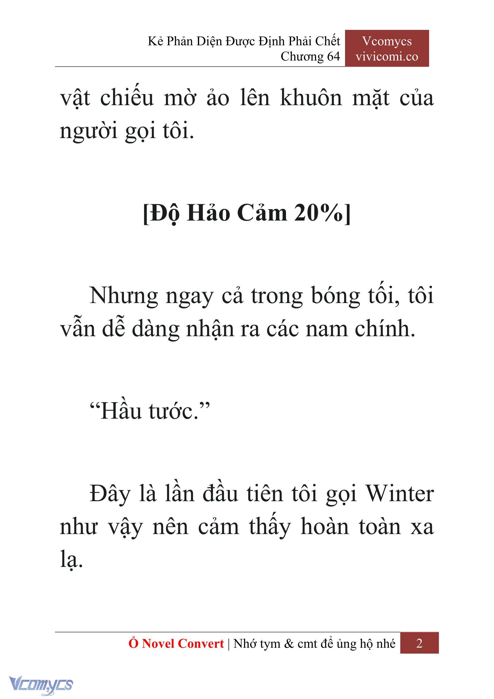 [Novel] Kẻ Phản Diện Được Định Phải Chết Chap 64 - Next Chap 65