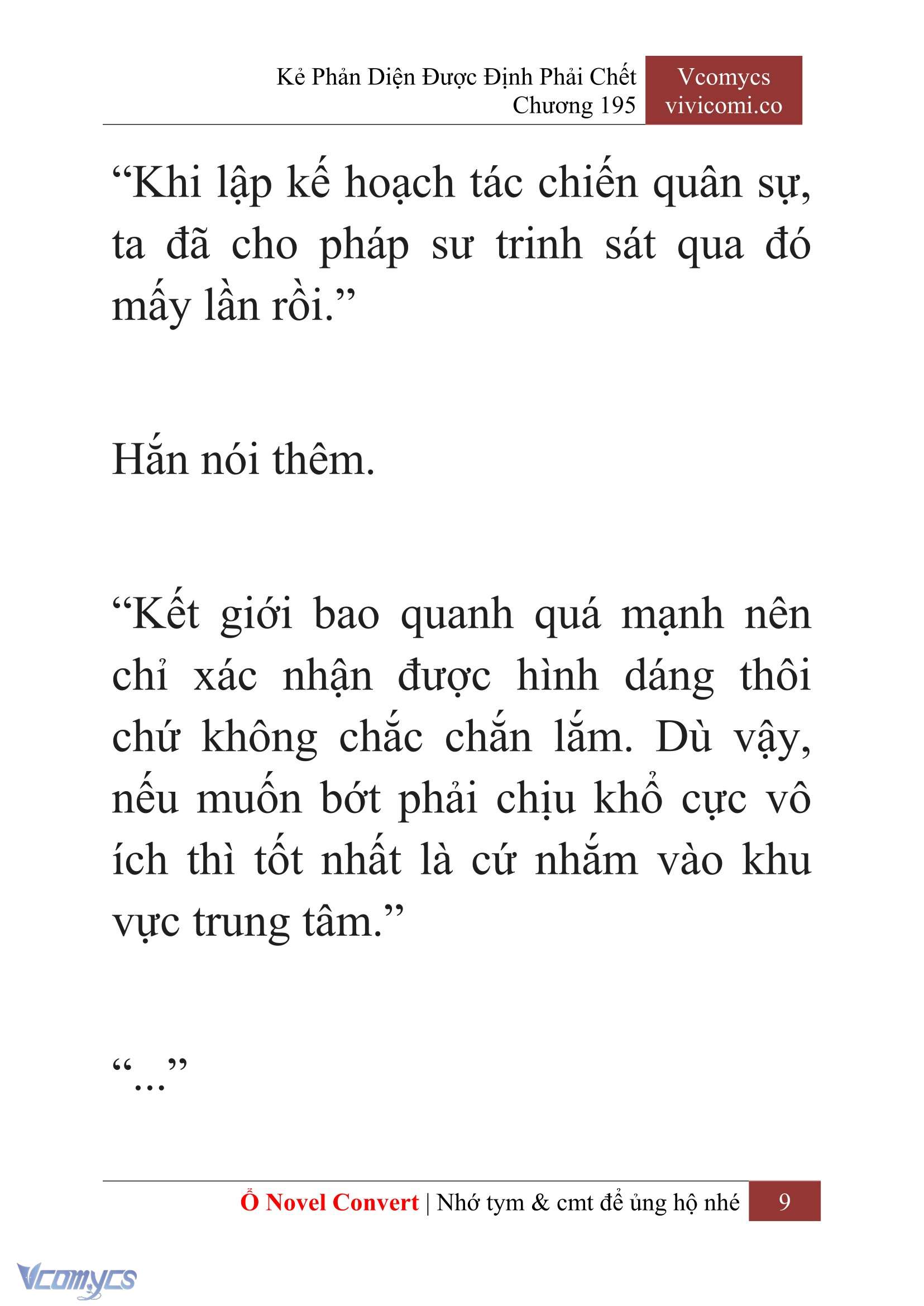[Novel] Kẻ Phản Diện Được Định Phải Chết Chap 195 - Trang 2