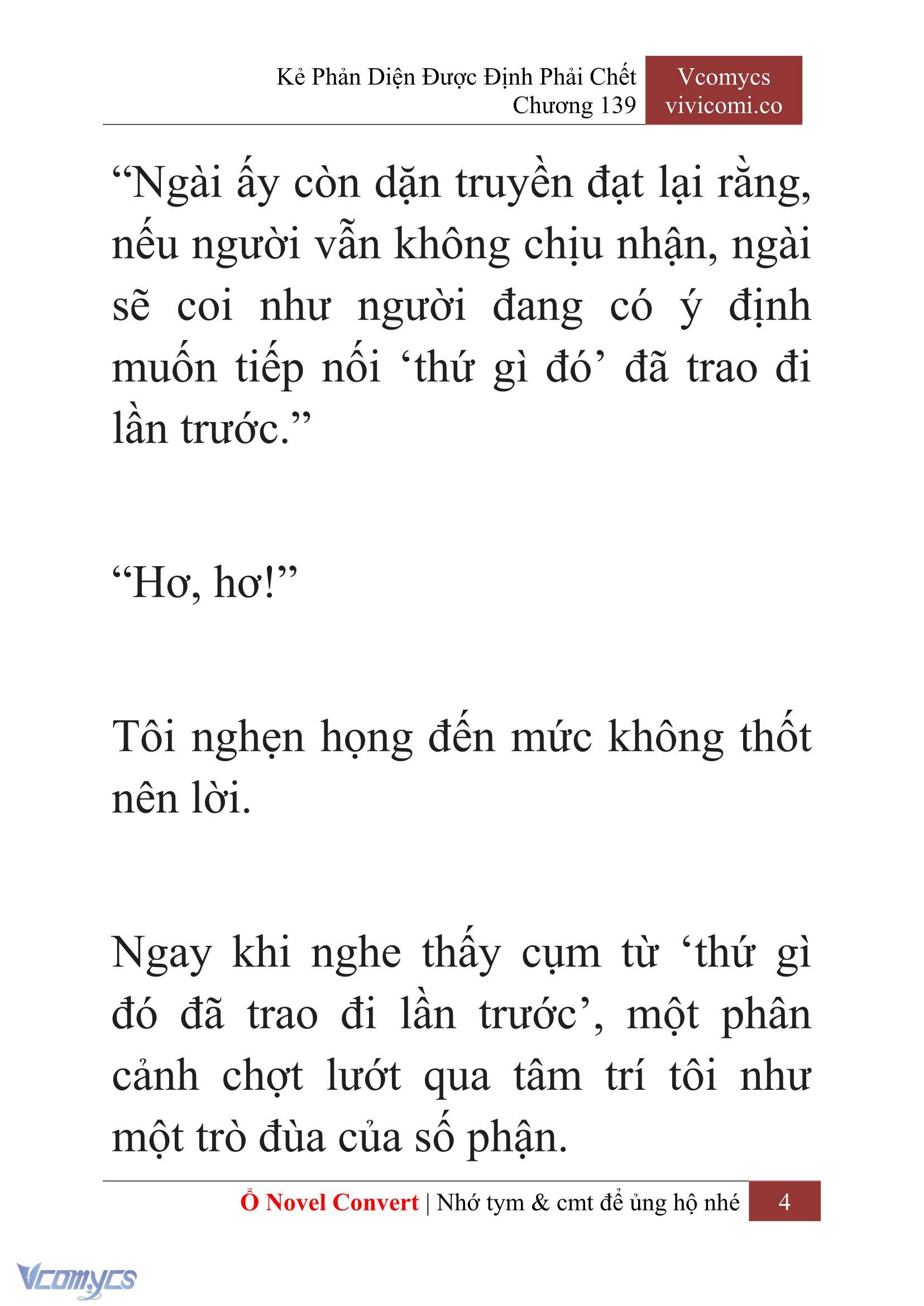 [Novel] Kẻ Phản Diện Được Định Phải Chết Chap 139 - Trang 2