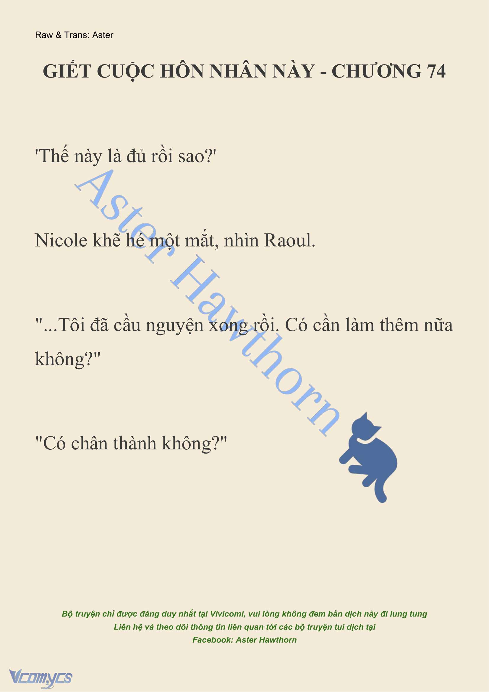 [NOVEL] Giết Cuộc Hôn Nhân Này Chap 74 - Trang 2