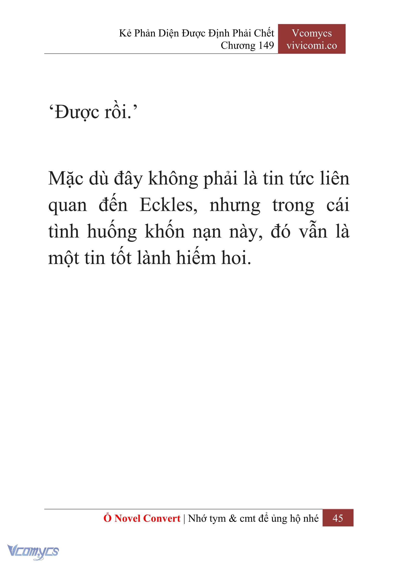 [Novel] Kẻ Phản Diện Được Định Phải Chết Chap 149 - Next Chap 150