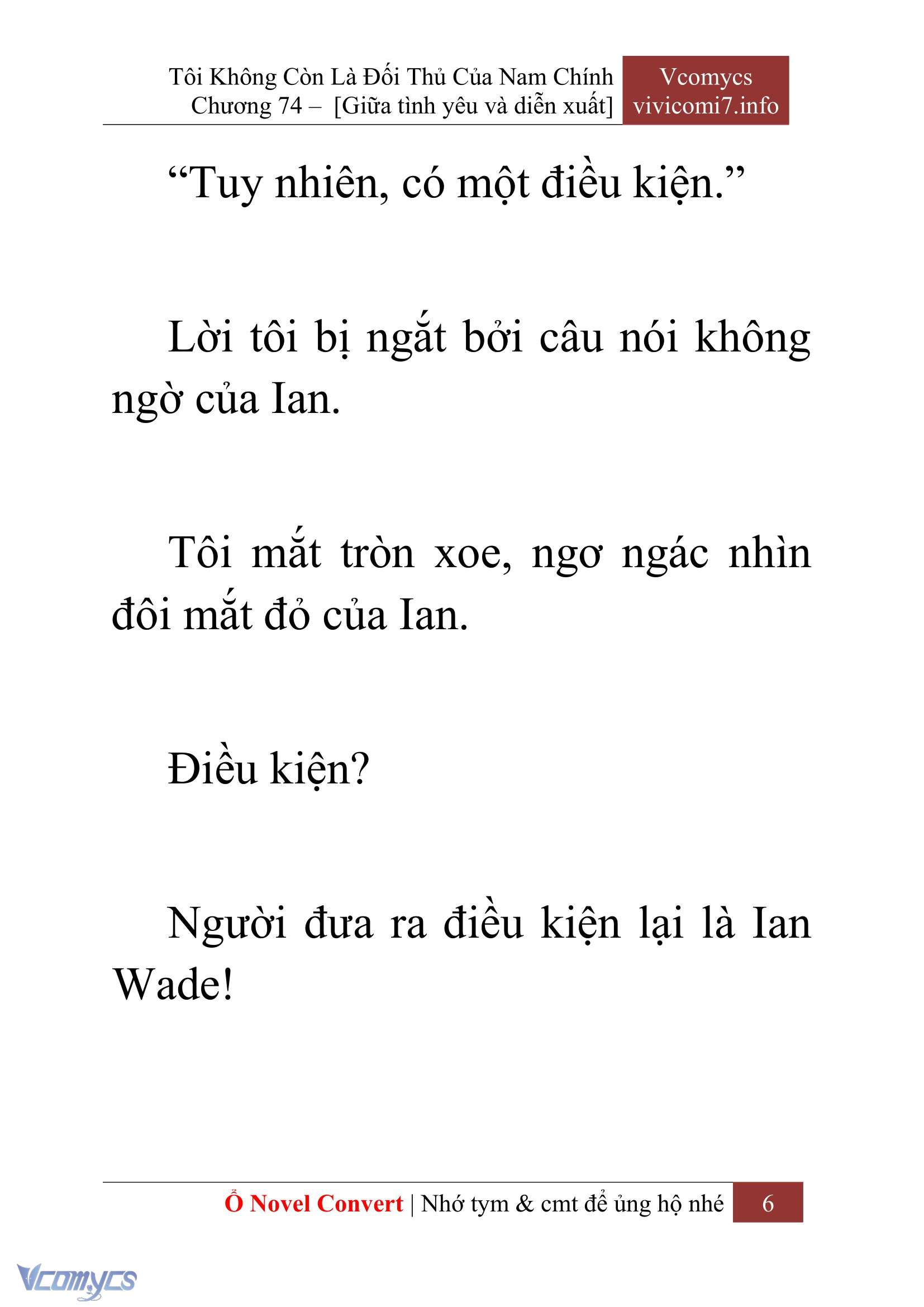 [Novel] Tôi Không Còn Là Đối Thủ Của Nam Chính Chap 74 - Trang 2