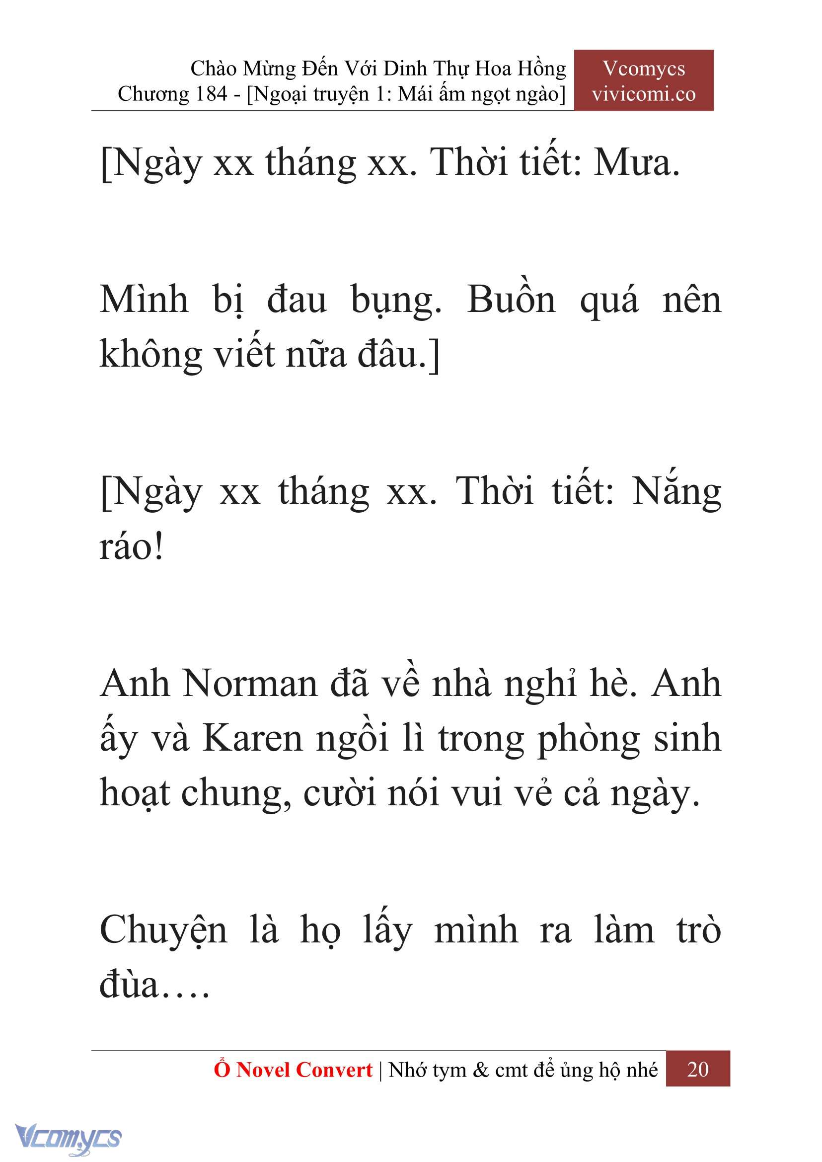 [Novel] Chào Mừng Đến Với Dinh Thự Hoa Hồng Chap 184 - Trang 2