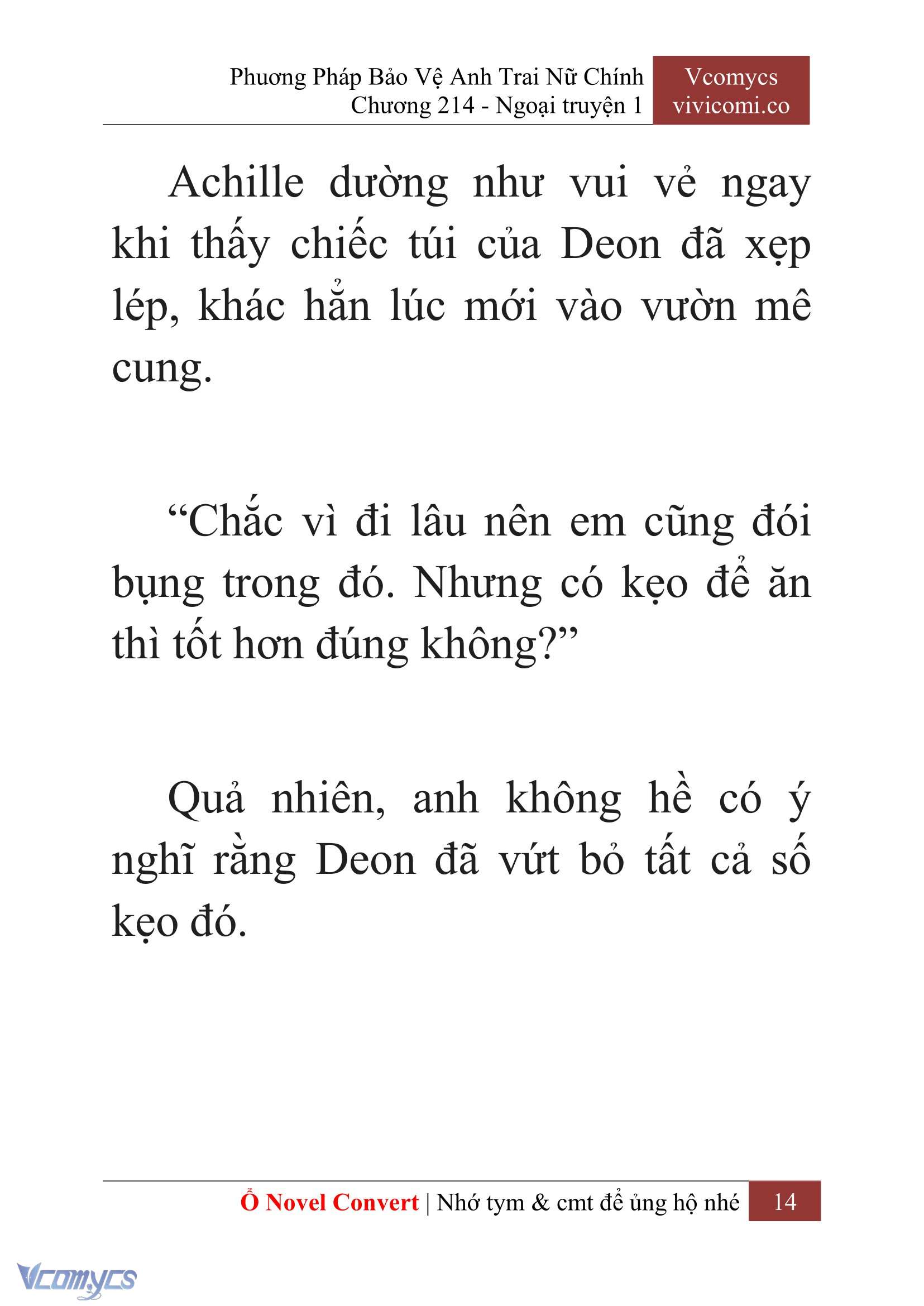 [Novel] Phương Pháp Bảo Vệ Anh Trai Nữ Chính Chap 214 - Trang 2