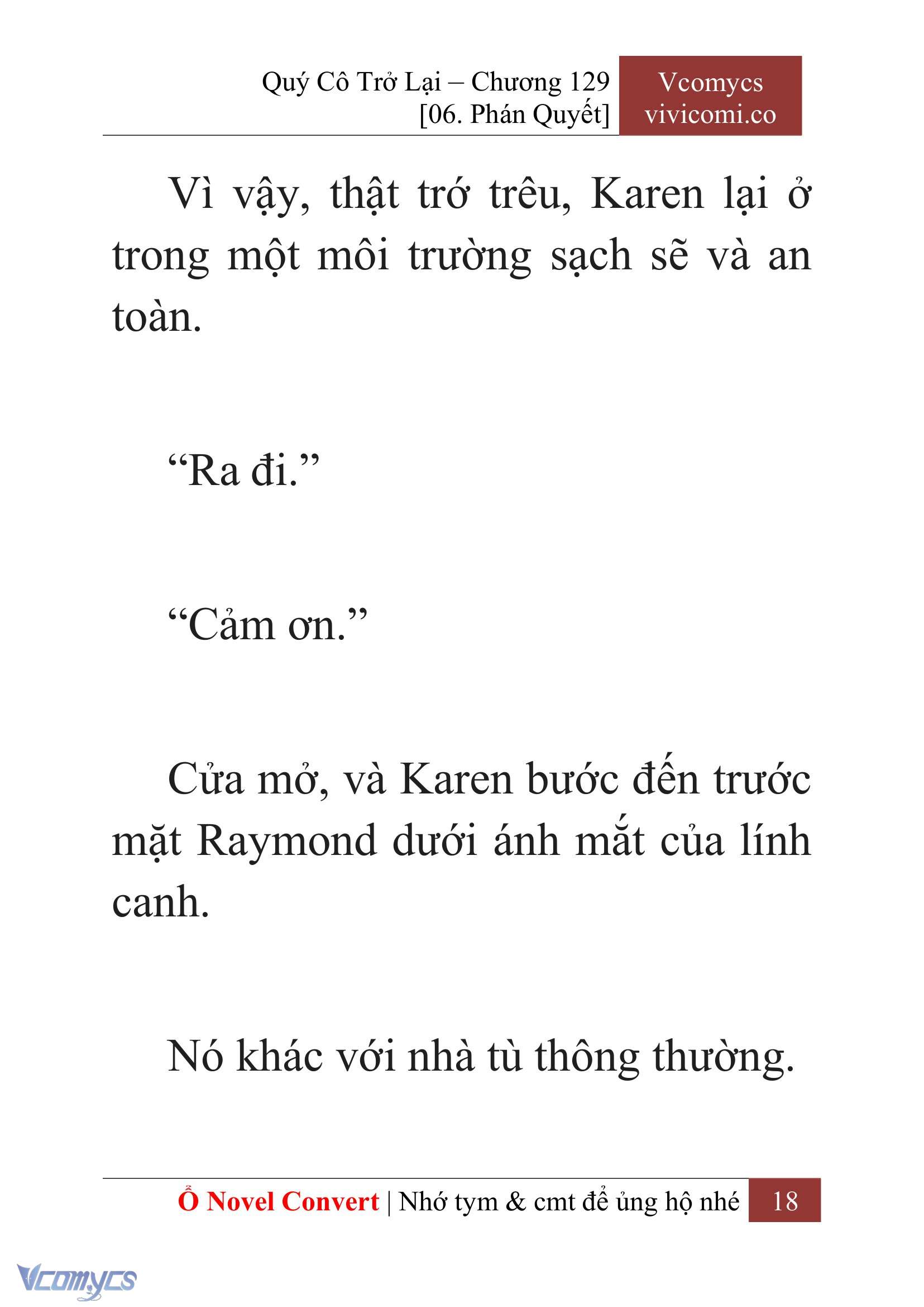 [Novel] Quý Cô Trở Lại Chap 129 - Next Chap 130