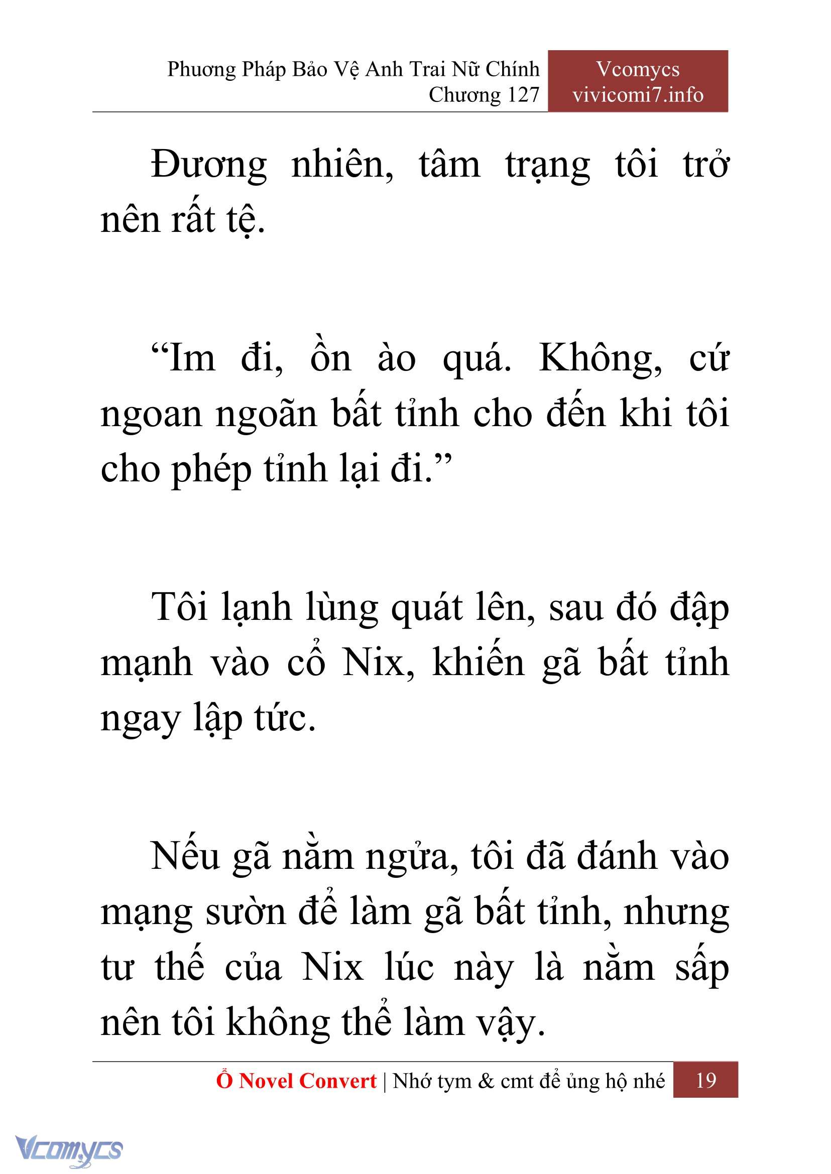 [Novel] Phương Pháp Bảo Vệ Anh Trai Nữ Chính Chap 127 - Trang 2