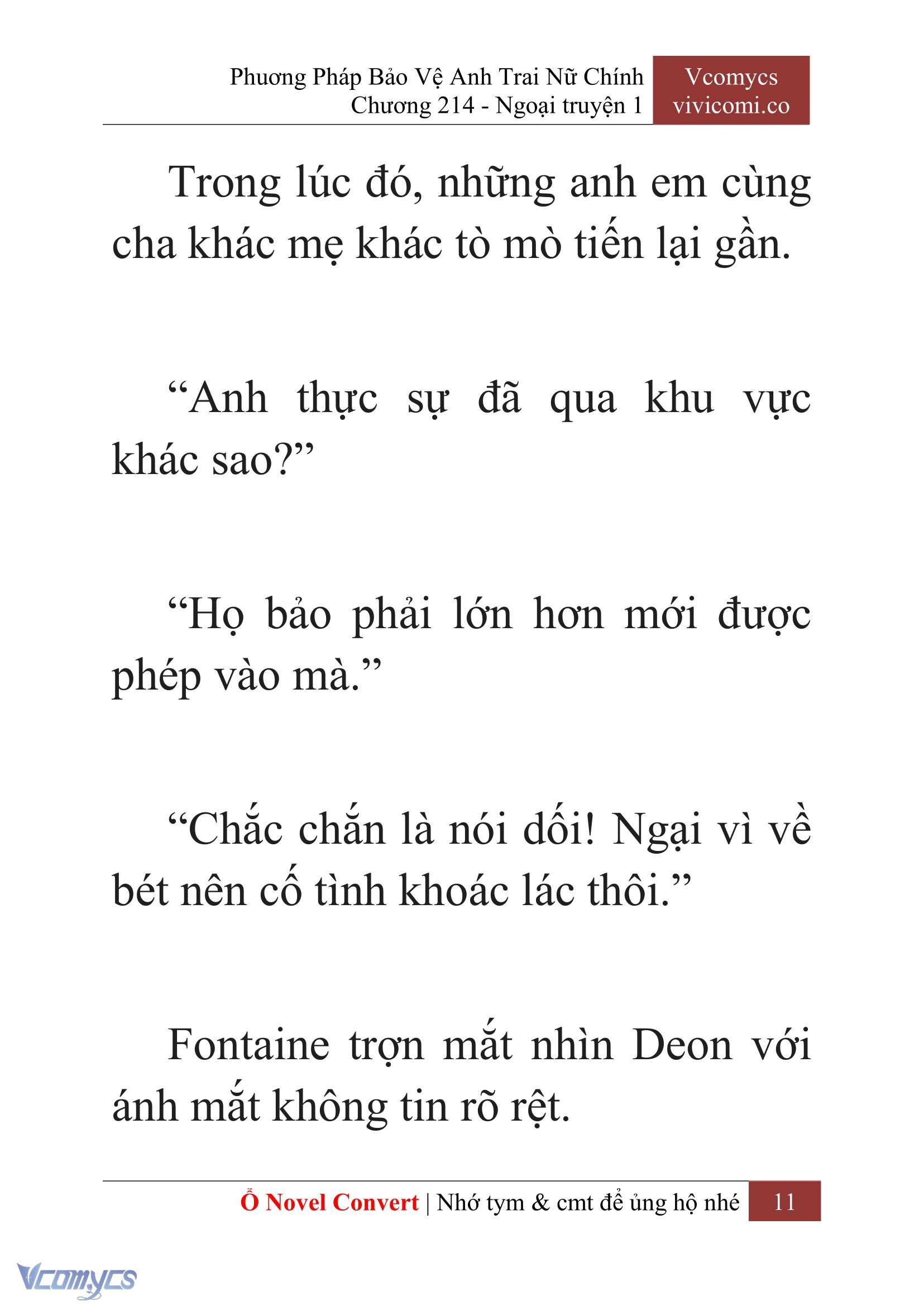 [Novel] Phương Pháp Bảo Vệ Anh Trai Nữ Chính Chap 214 - Trang 2