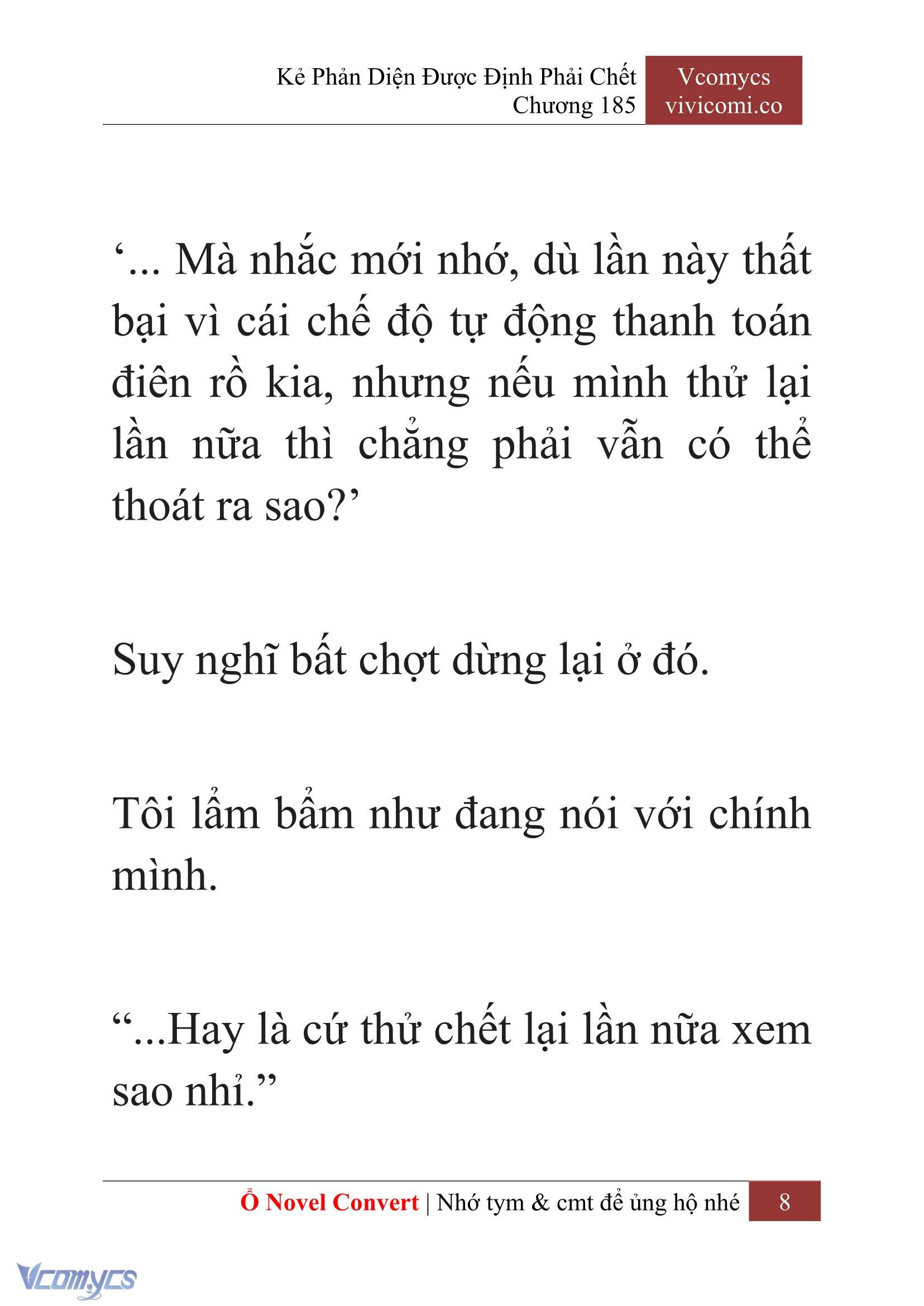 [Novel] Kẻ Phản Diện Được Định Phải Chết Chap 185 - Trang 2