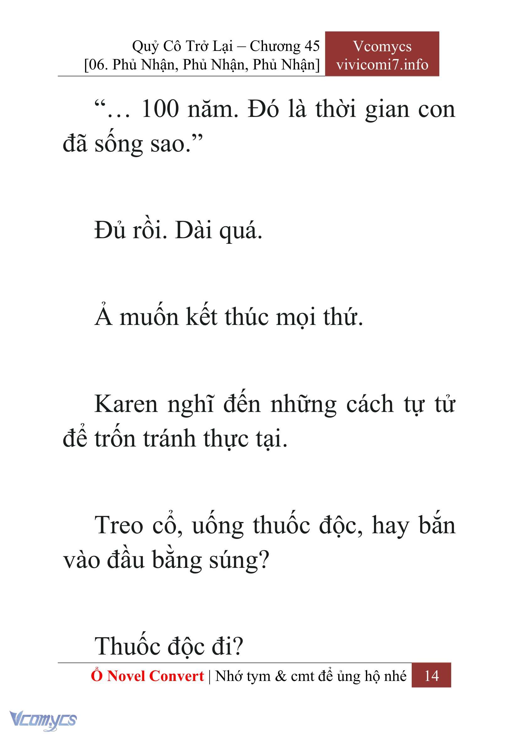 [Novel] Quý Cô Trở Lại Chap 45 - Trang 2
