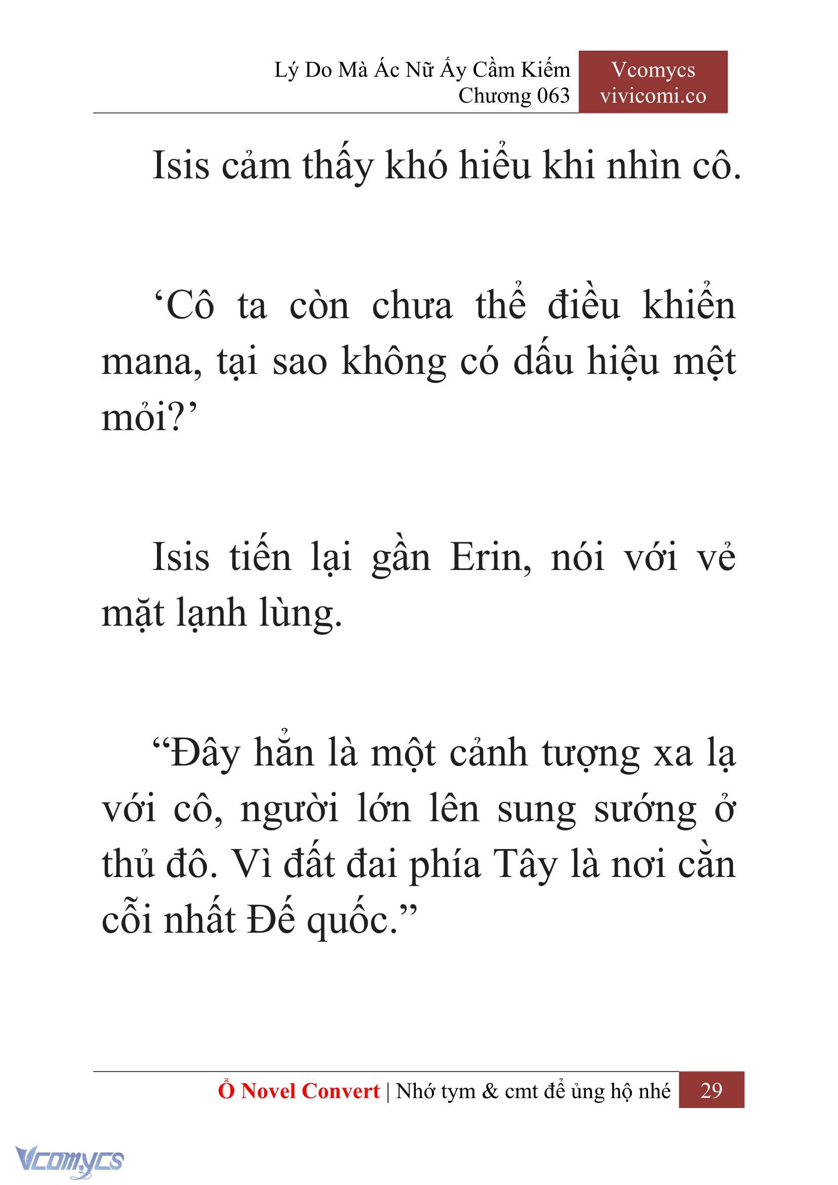 [Novel] Lý Do Mà Ác Nữ Ấy Cầm Kiếm Chap 63 - Next Chap 64