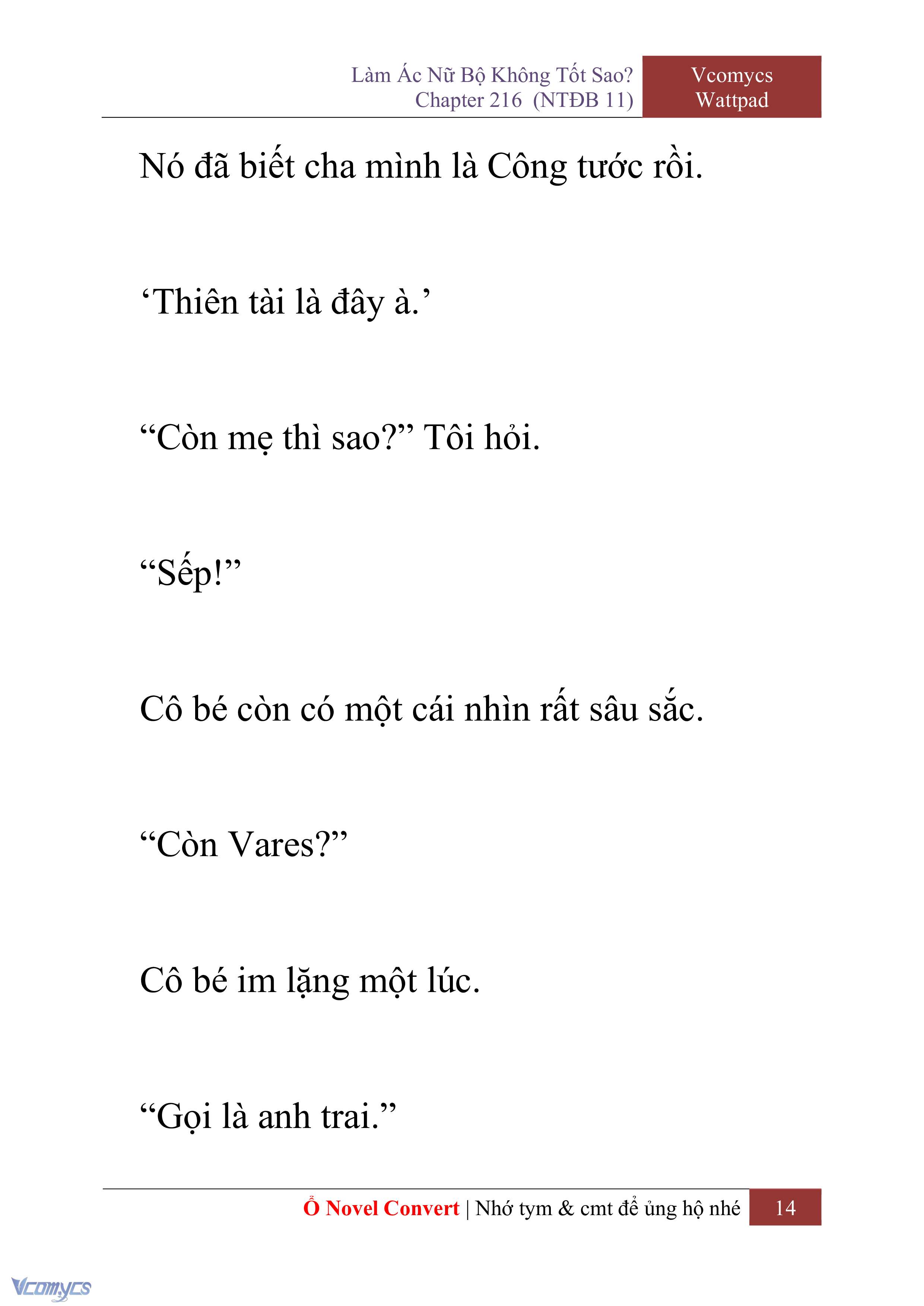 [Novel] Làm Ác Nữ Bộ Không Tốt Sao? Chap 216 - Trang 2