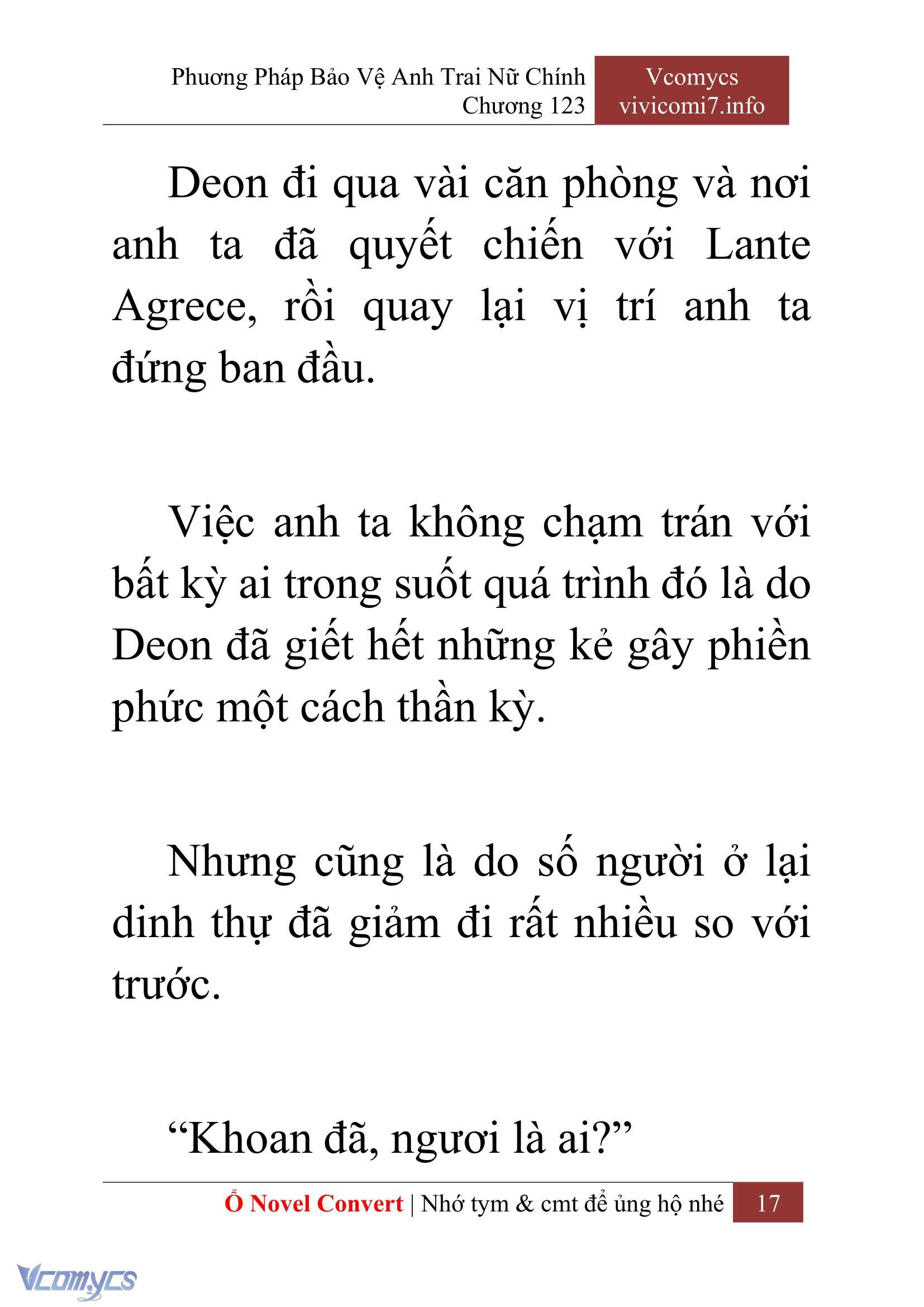 [Novel] Phương Pháp Bảo Vệ Anh Trai Nữ Chính Chap 123 - Trang 2