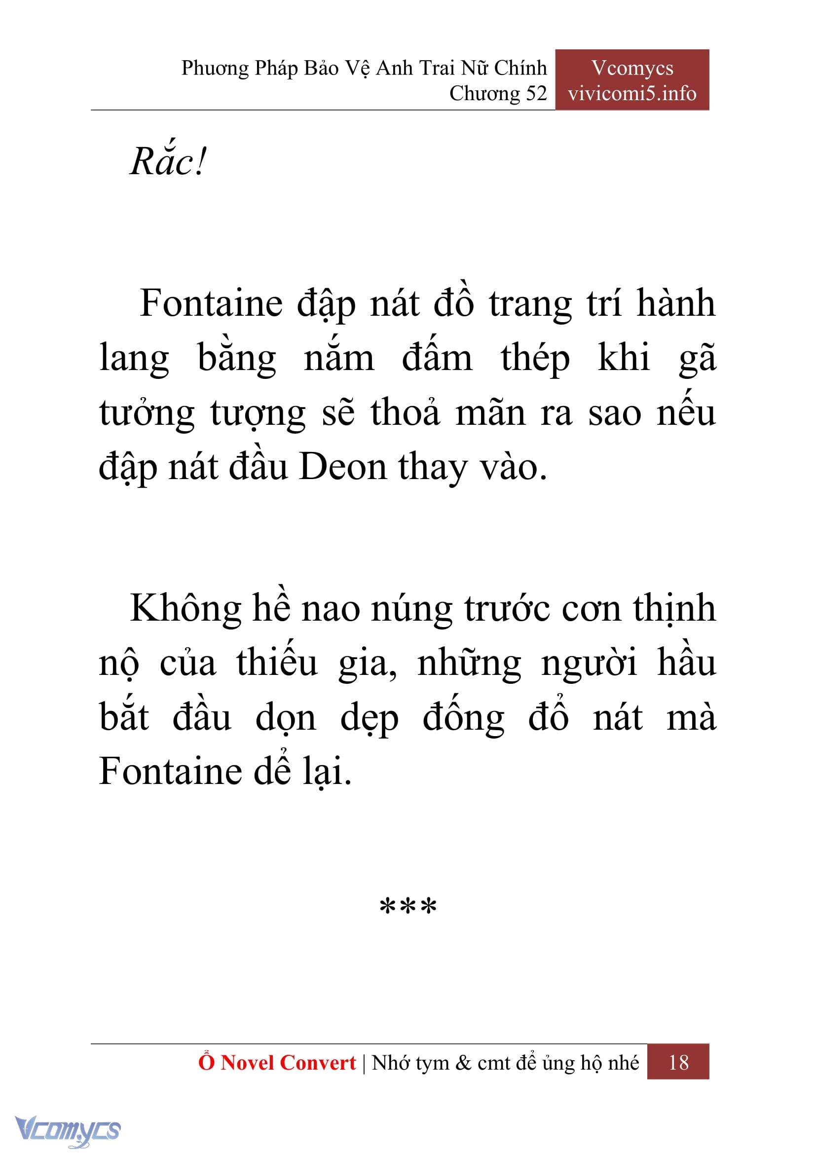 [Novel] Phương Pháp Bảo Vệ Anh Trai Nữ Chính Chap 52 - Trang 2