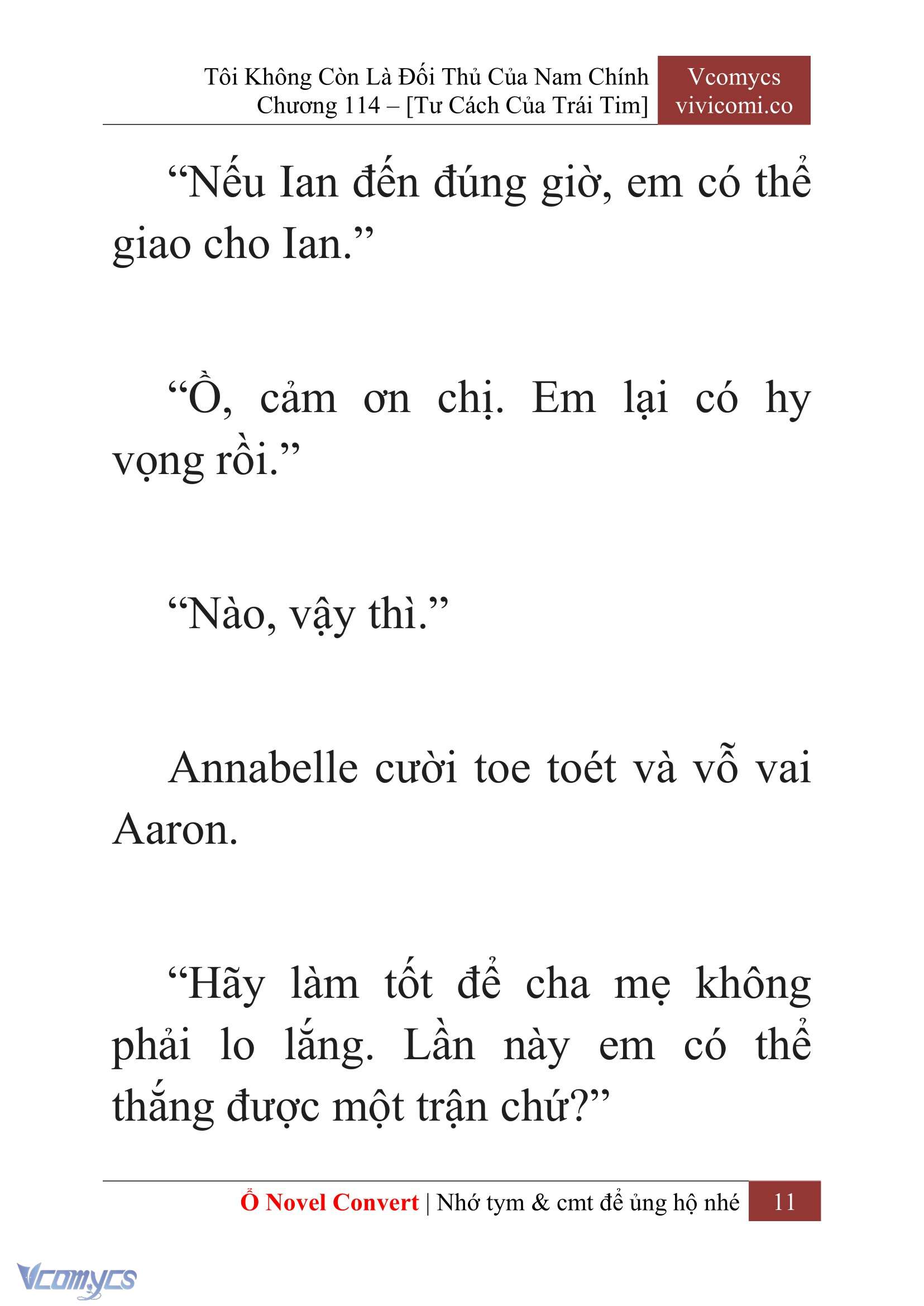 [Novel] Tôi Không Còn Là Đối Thủ Của Nam Chính Chap 114 - Trang 2