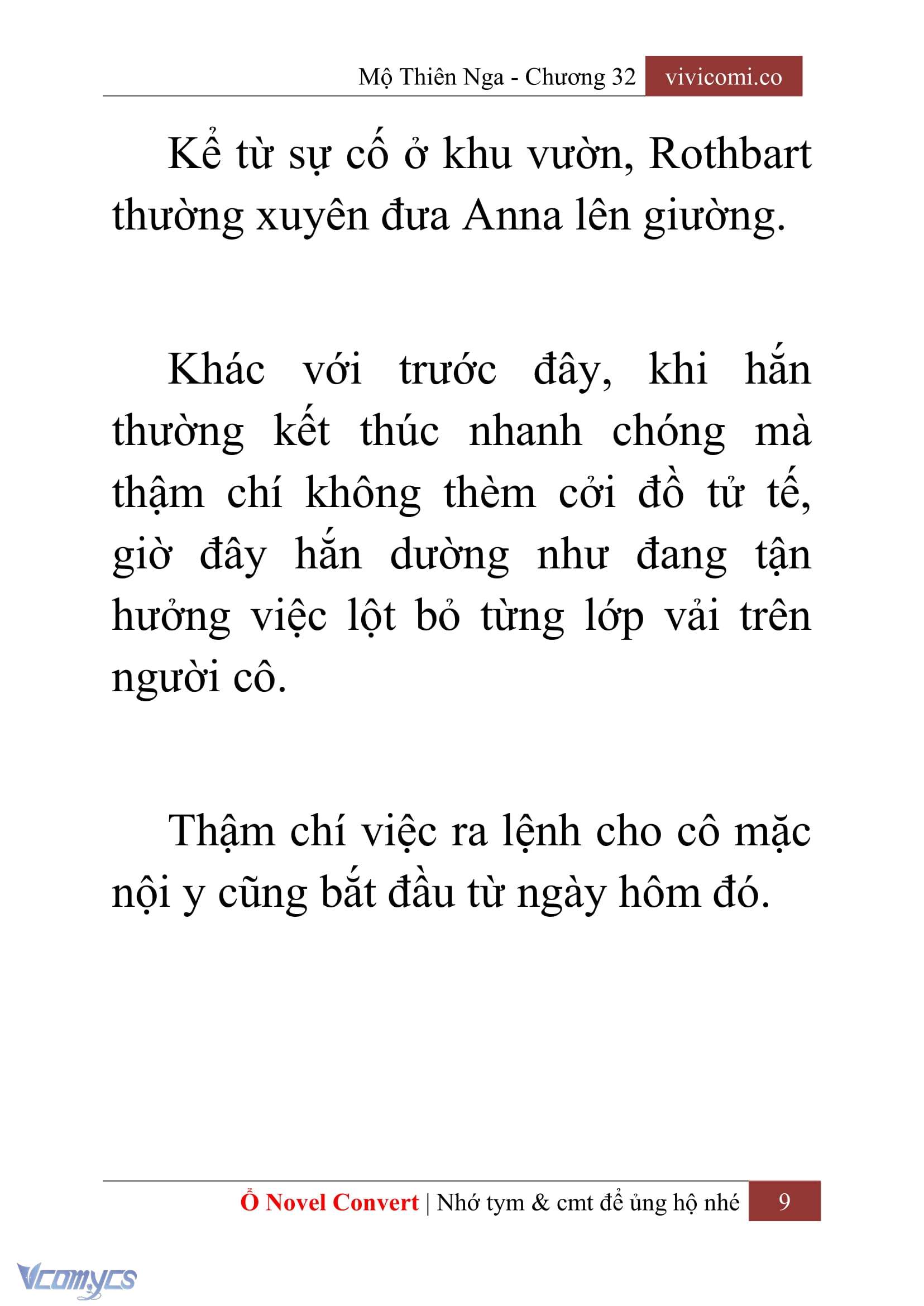 [Novel] Mộ Thiên Nga Chap 32 - Next Chap 33