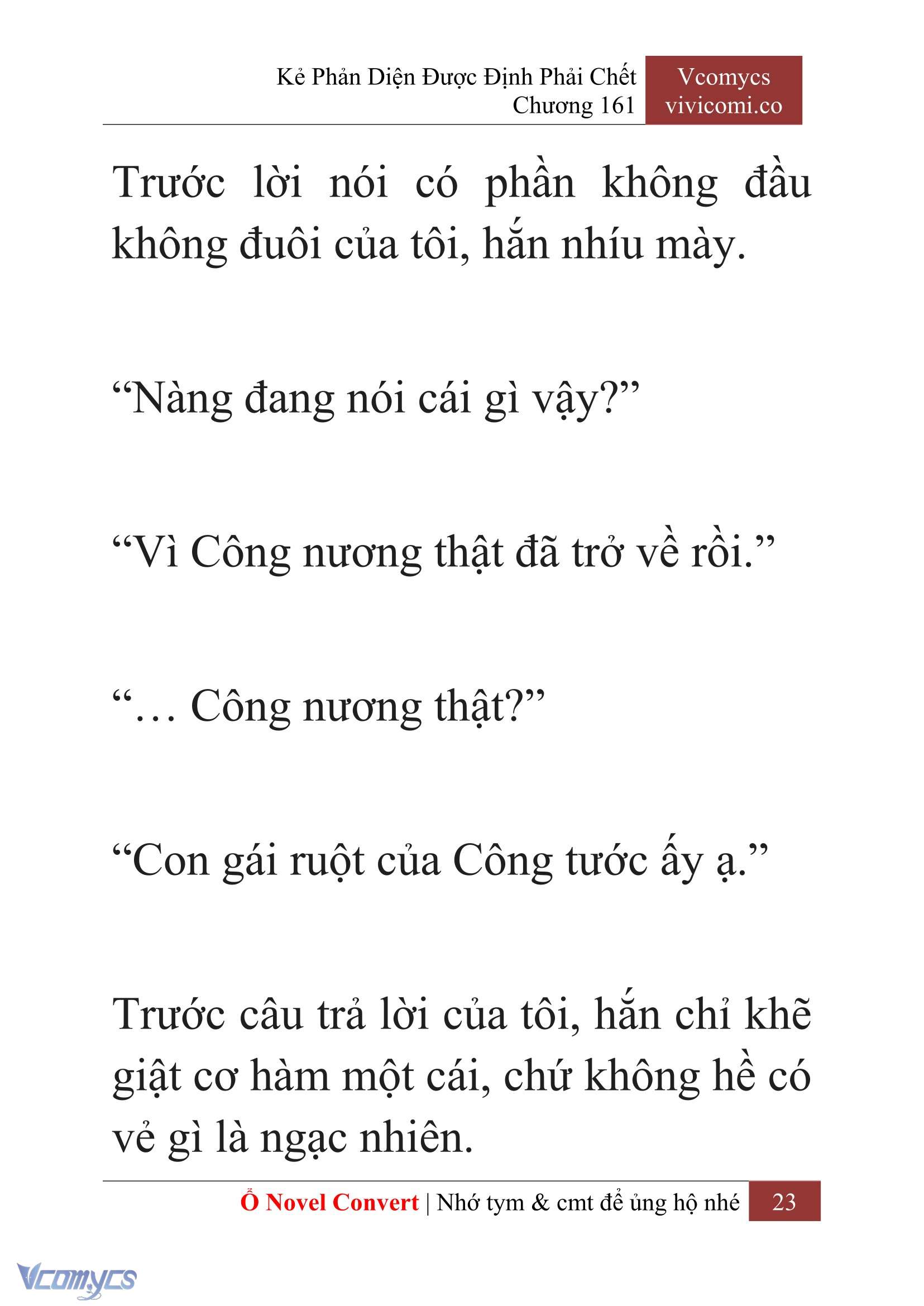 [Novel] Kẻ Phản Diện Được Định Phải Chết Chap 161 - Trang 2