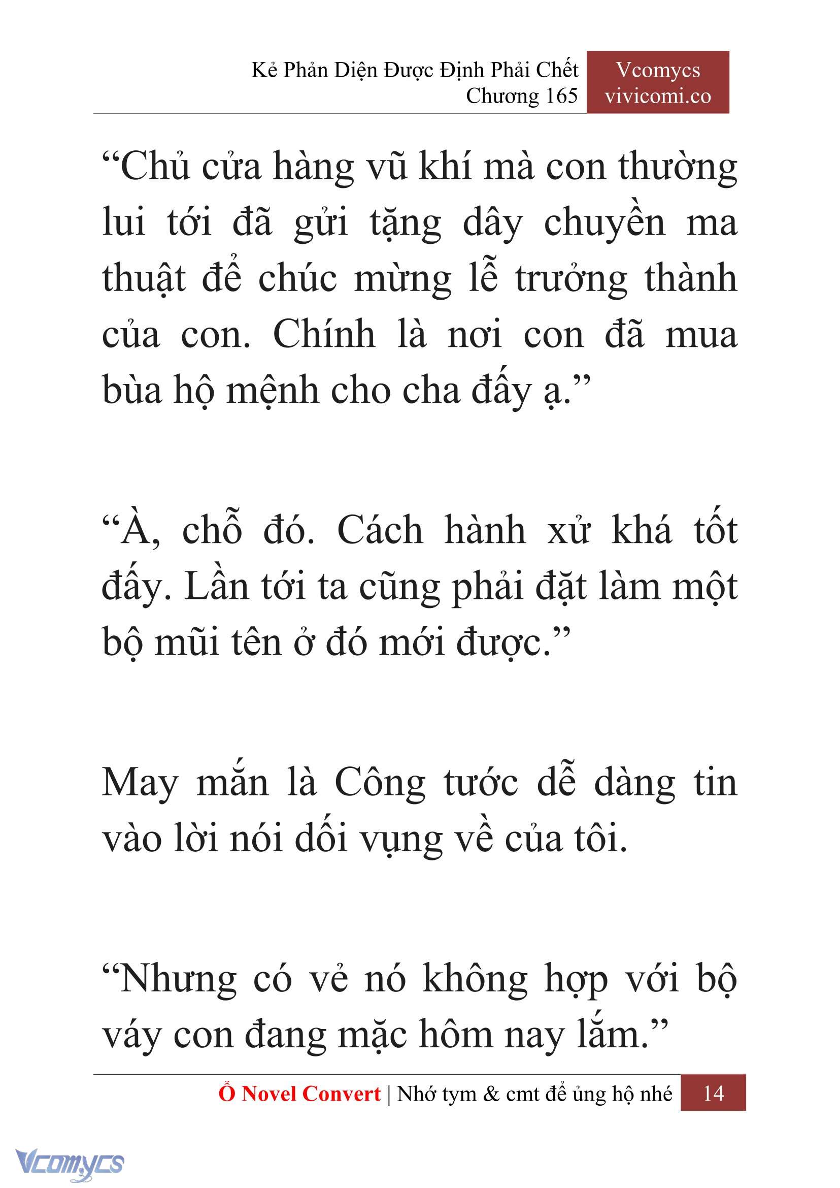 [Novel] Kẻ Phản Diện Được Định Phải Chết Chap 165 - Trang 2