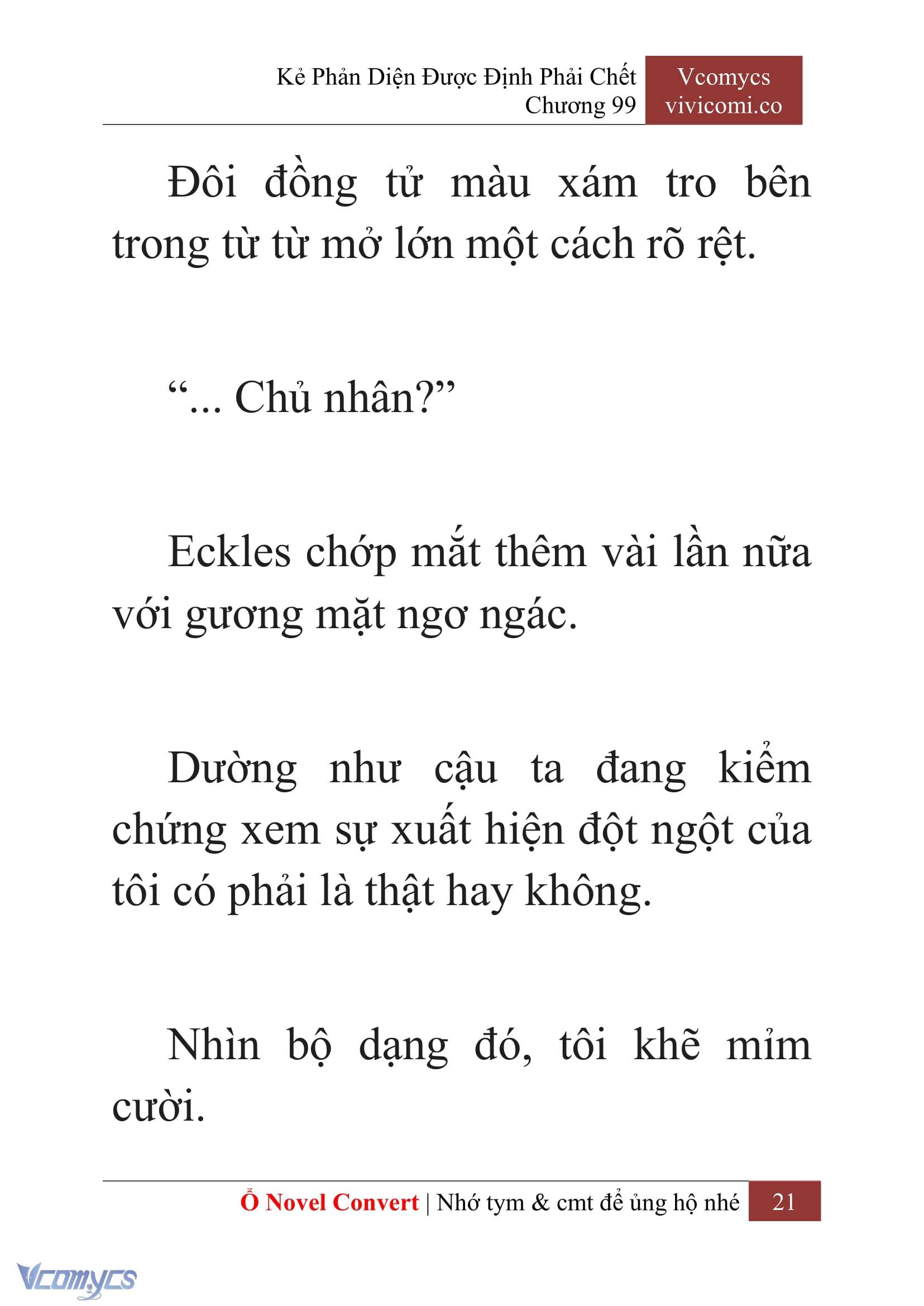 [Novel] Kẻ Phản Diện Được Định Phải Chết Chap 99 - Next Chap 100