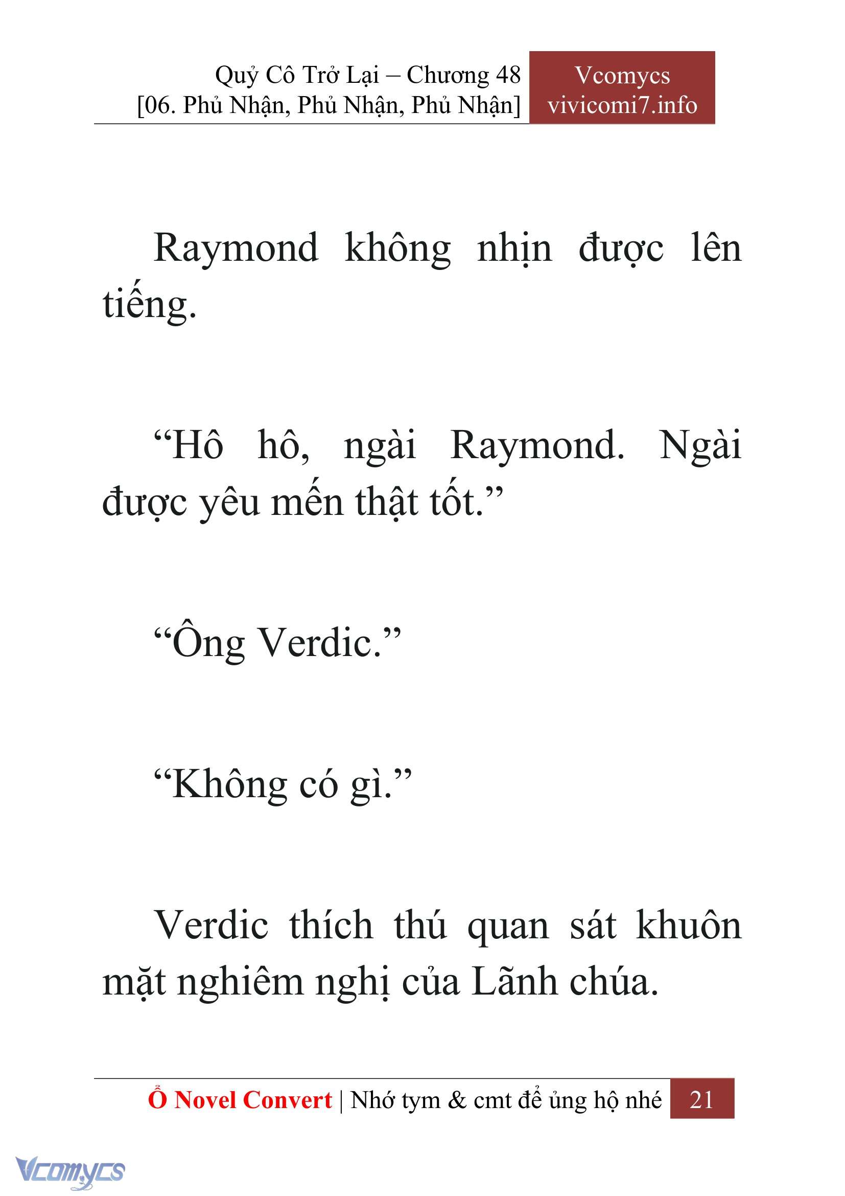 [Novel] Quý Cô Trở Lại Chap 48 - Trang 2