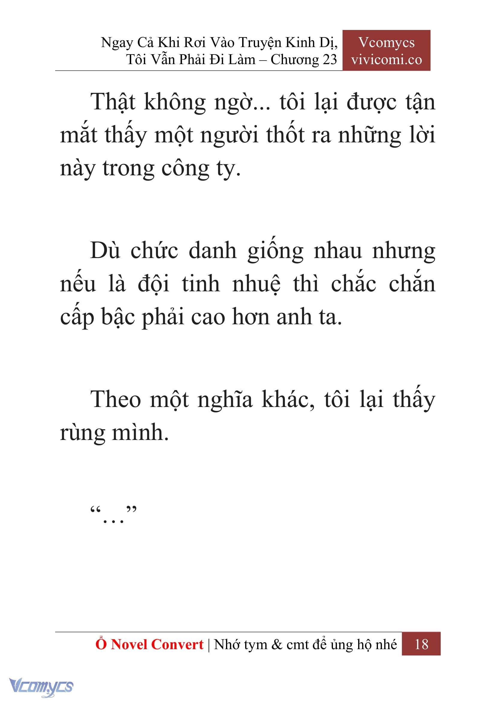 [Novel] Ngay Cả Khi Rơi Vào Truyện Kinh Dị, Tôi Vẫn Phải Đi Làm Chap 23 - Trang 2