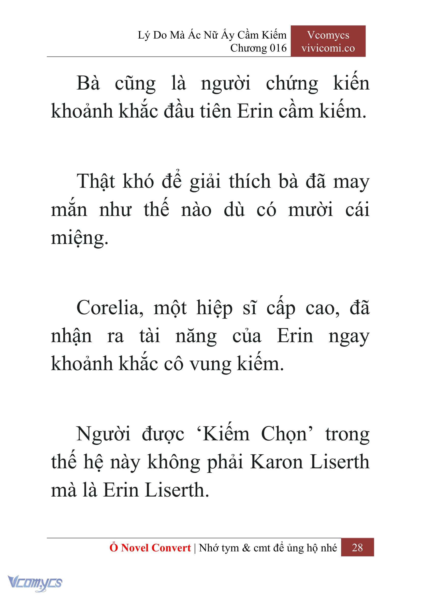 [Novel] Lý Do Mà Ác Nữ Ấy Cầm Kiếm Chap 16 - Trang 2