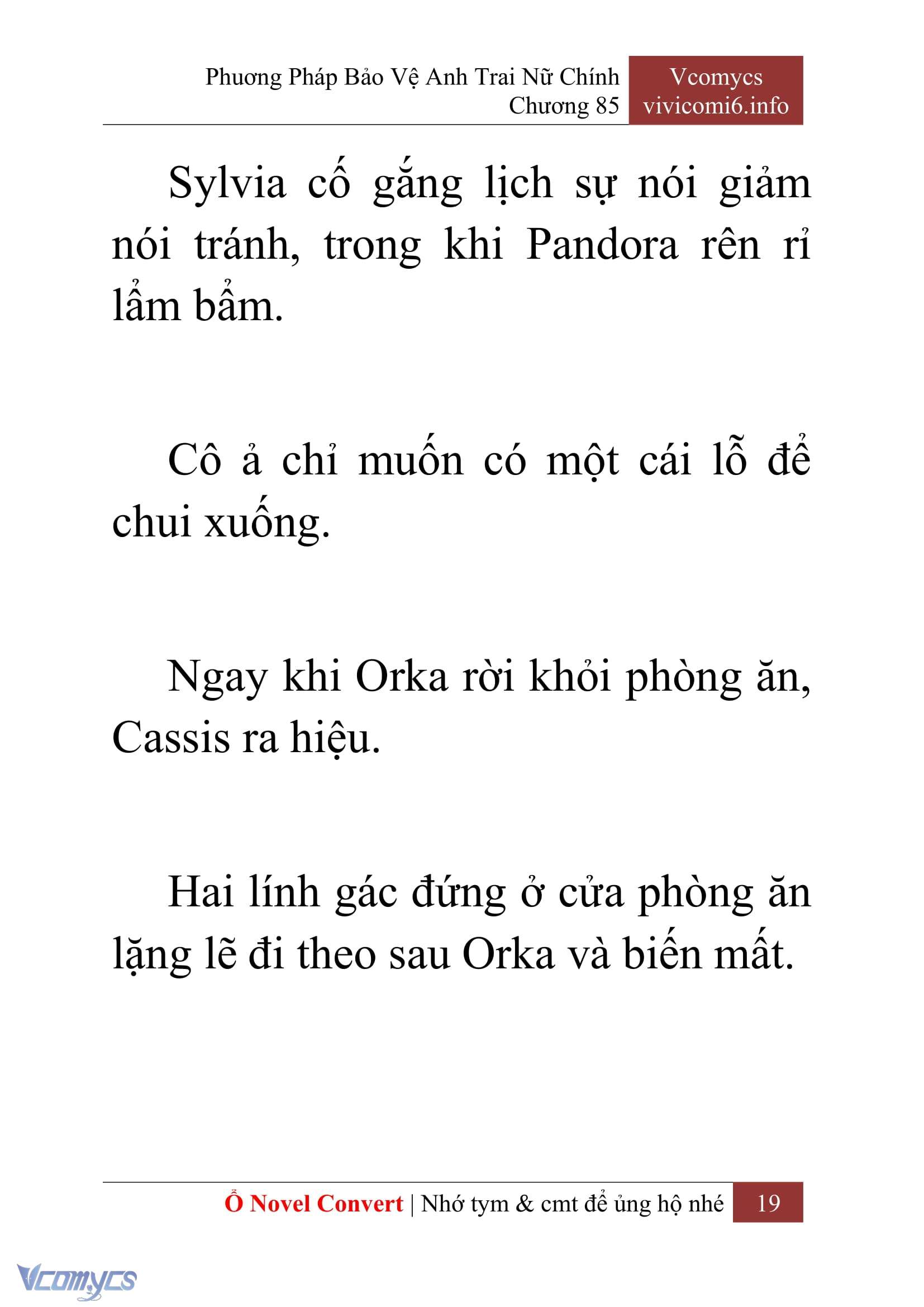 [Novel] Phương Pháp Bảo Vệ Anh Trai Nữ Chính Chap 85 - Trang 2