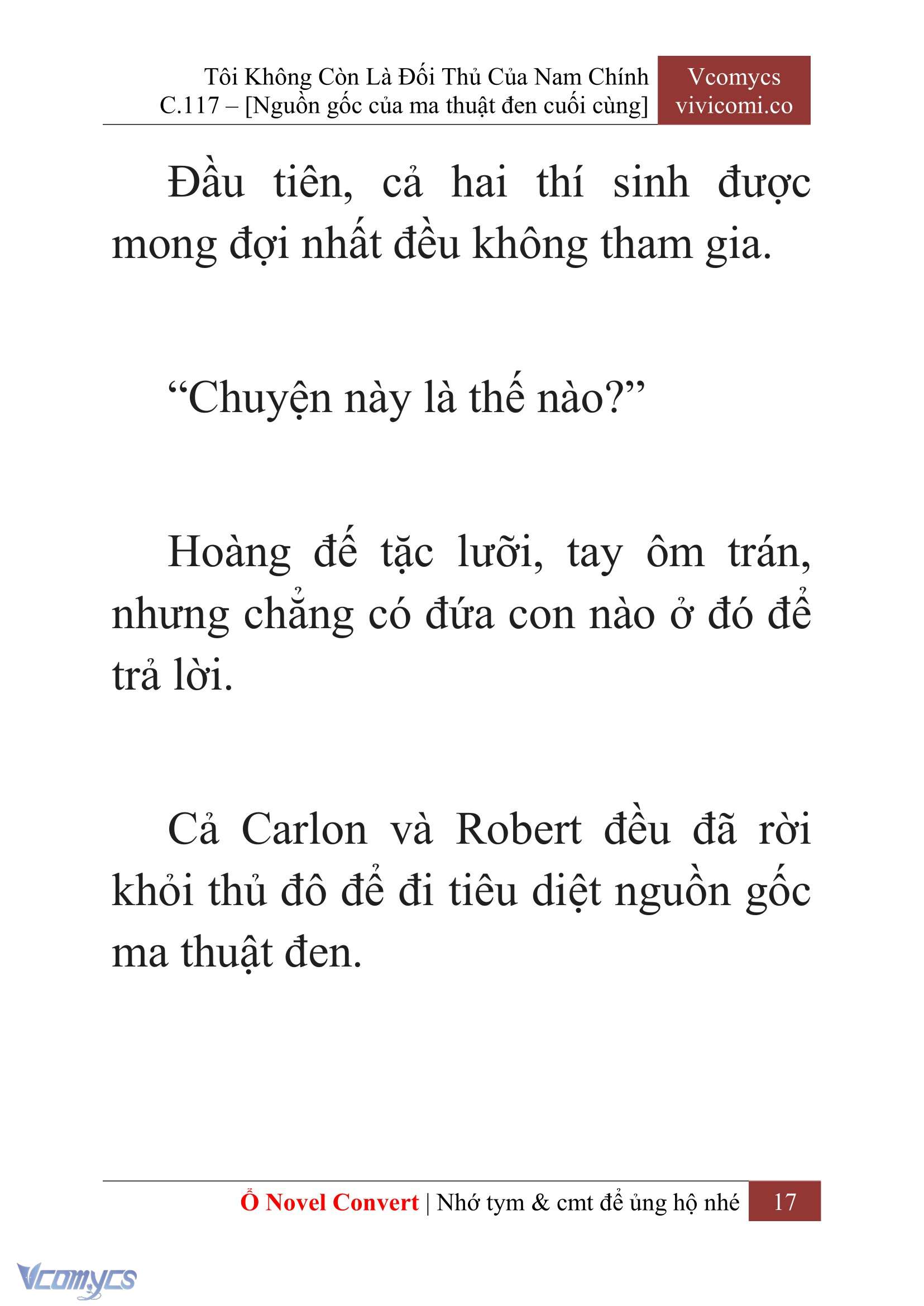 [Novel] Tôi Không Còn Là Đối Thủ Của Nam Chính Chap 117 - Trang 2