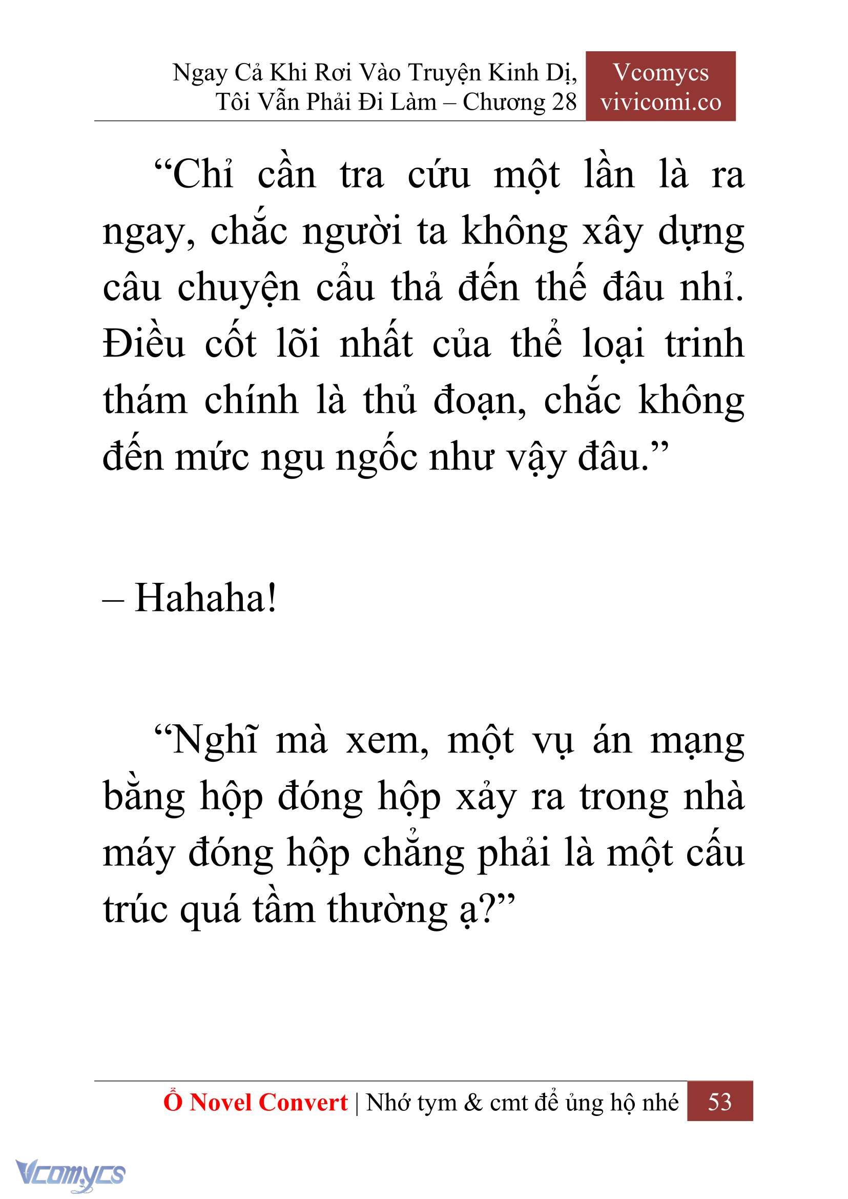 [Novel] Ngay Cả Khi Rơi Vào Truyện Kinh Dị, Tôi Vẫn Phải Đi Làm Chap 28 - Trang 2