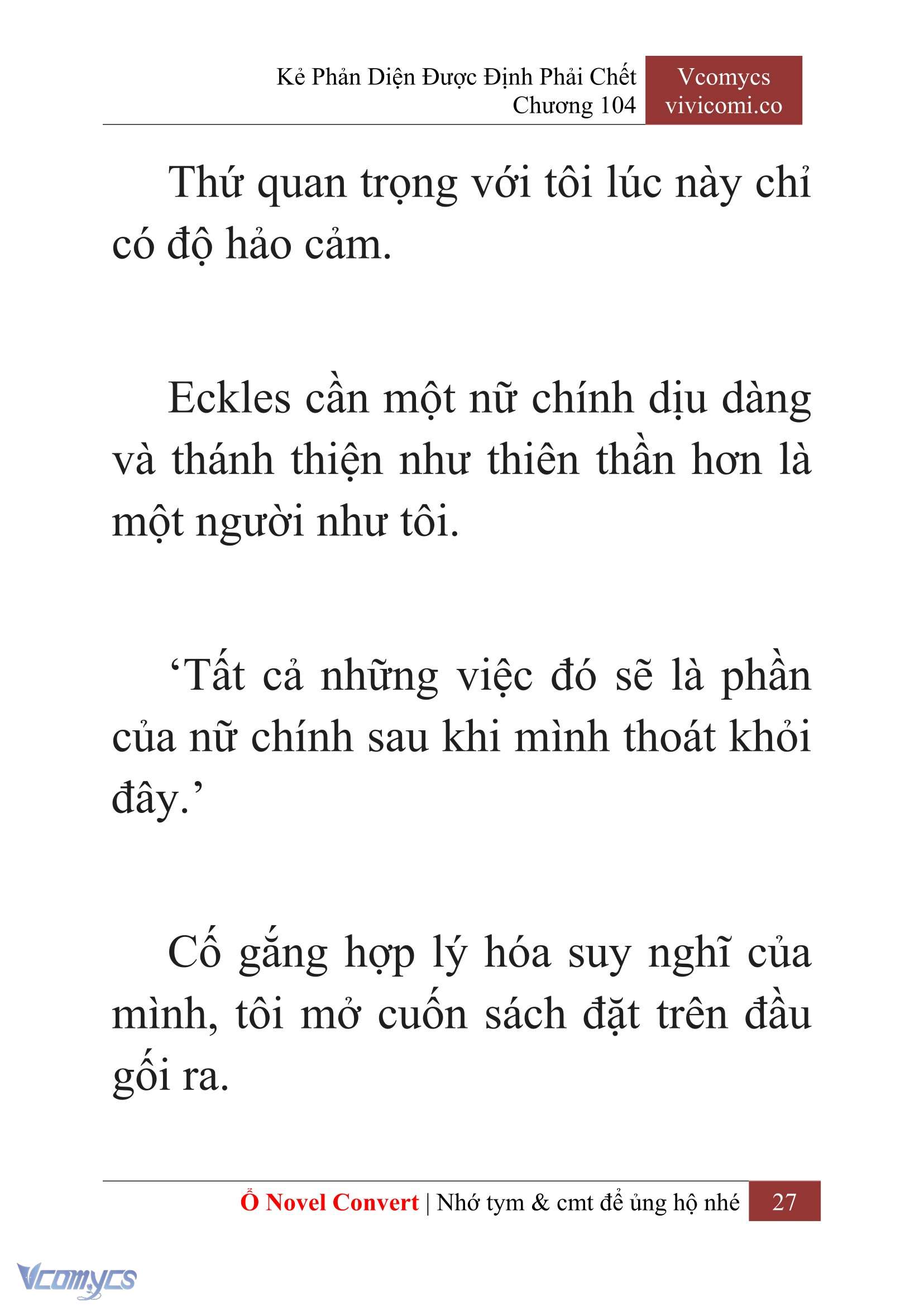 [Novel] Kẻ Phản Diện Được Định Phải Chết Chap 104 - Trang 2