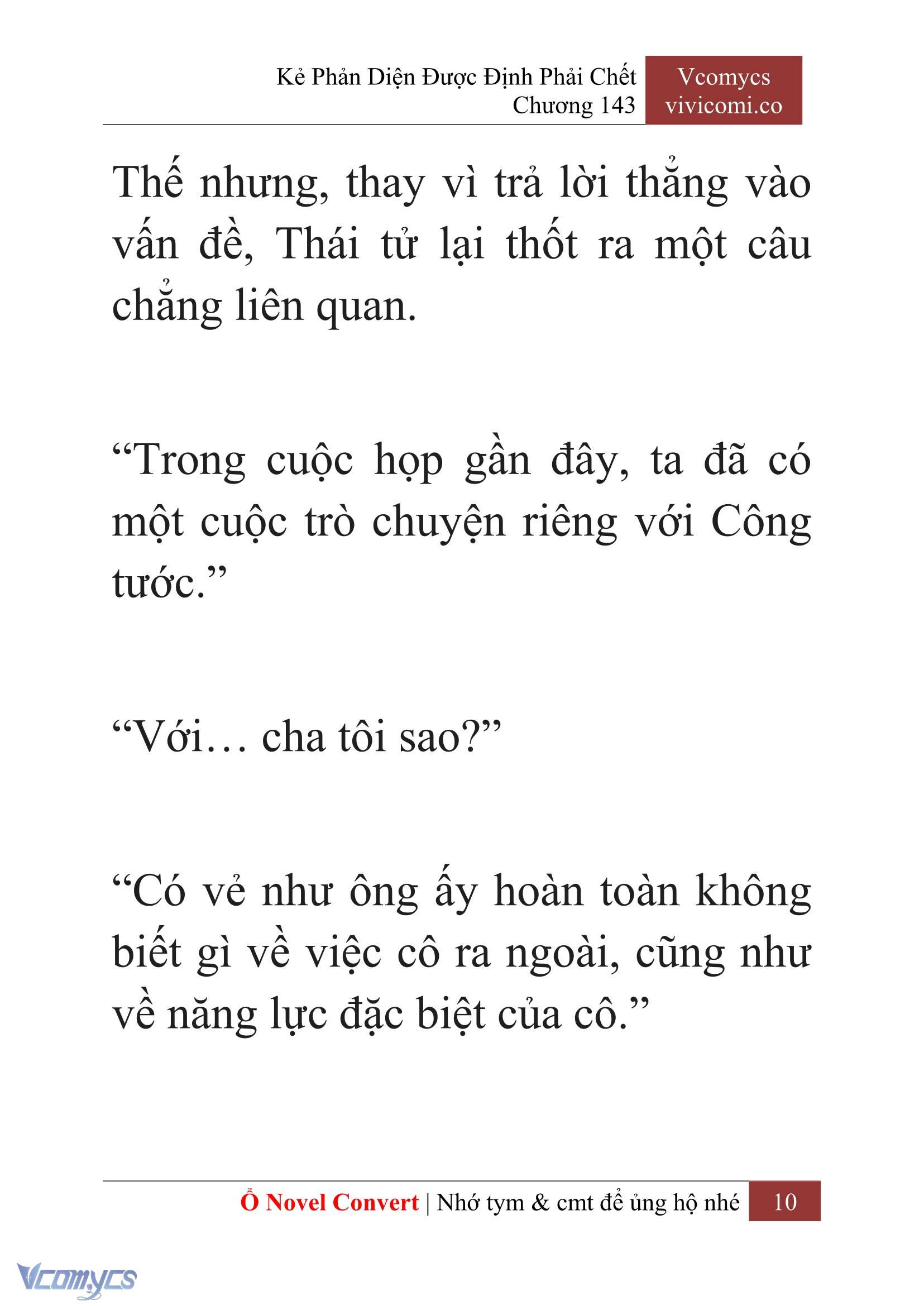 [Novel] Kẻ Phản Diện Được Định Phải Chết Chap 143 - Next Chap 144