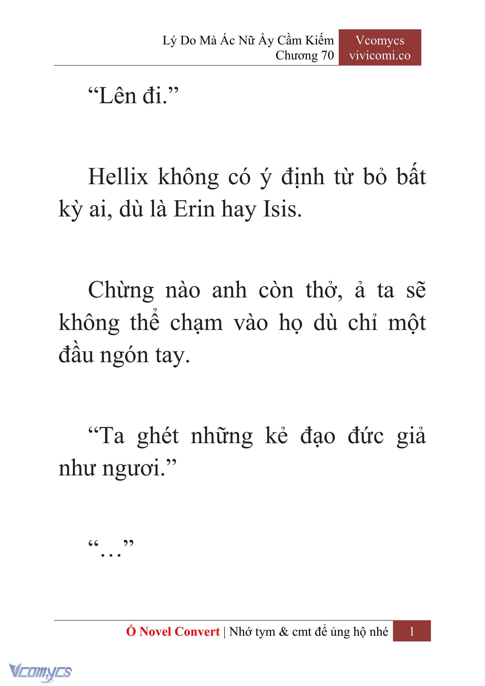 [Novel] Lý Do Mà Ác Nữ Ấy Cầm Kiếm Chap 70 - Next Chap 71
