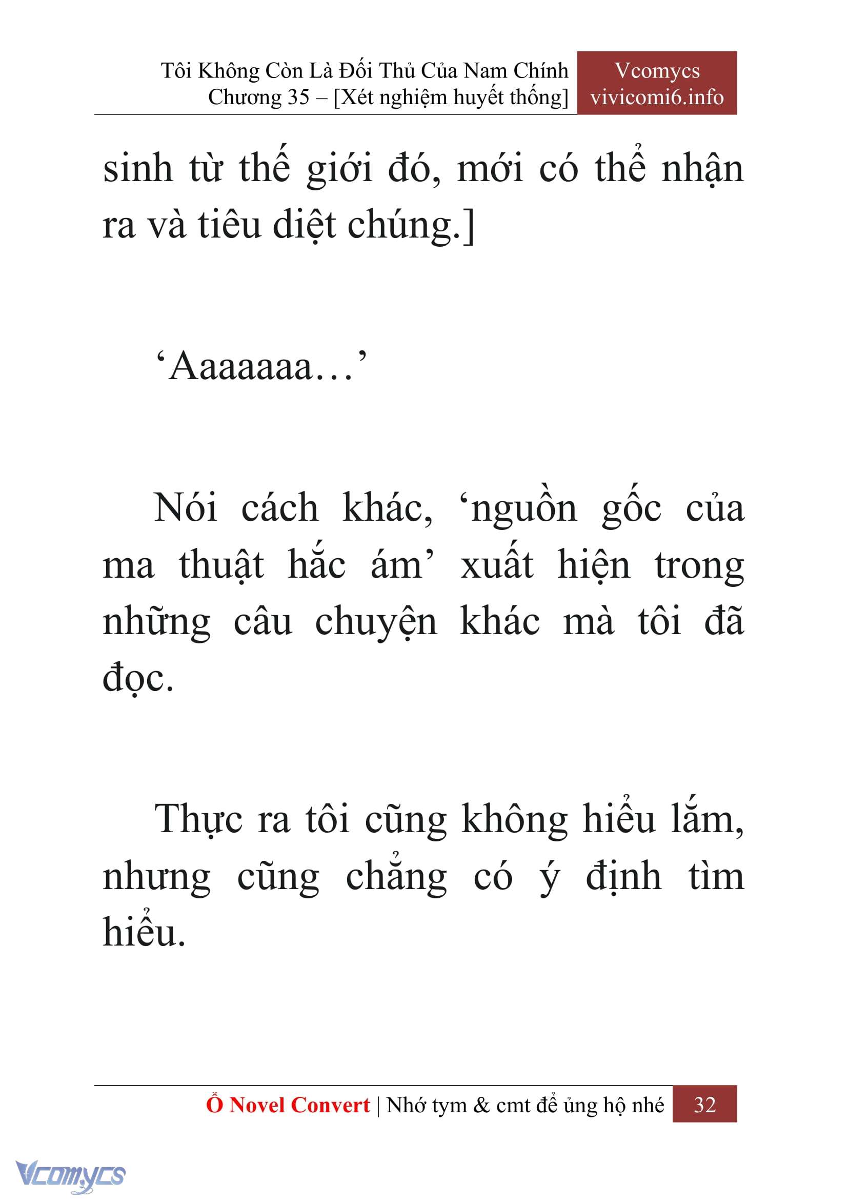 [Novel] Tôi Không Còn Là Đối Thủ Của Nam Chính Chap 35 - Trang 2