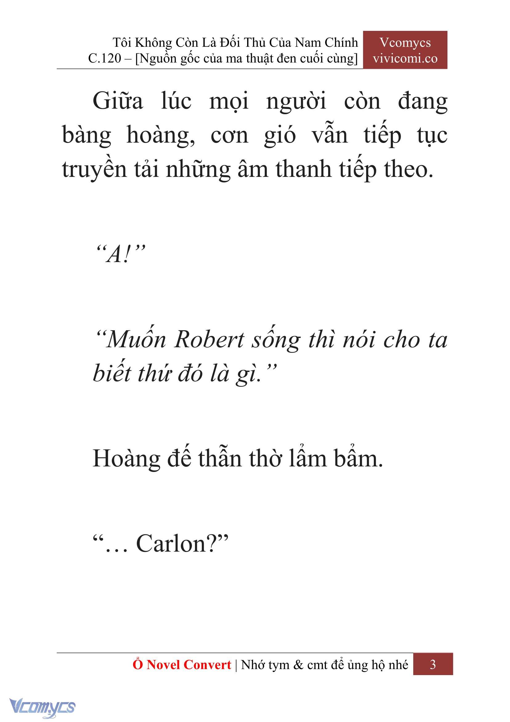 [Novel] Tôi Không Còn Là Đối Thủ Của Nam Chính Chap 120 - Trang 2