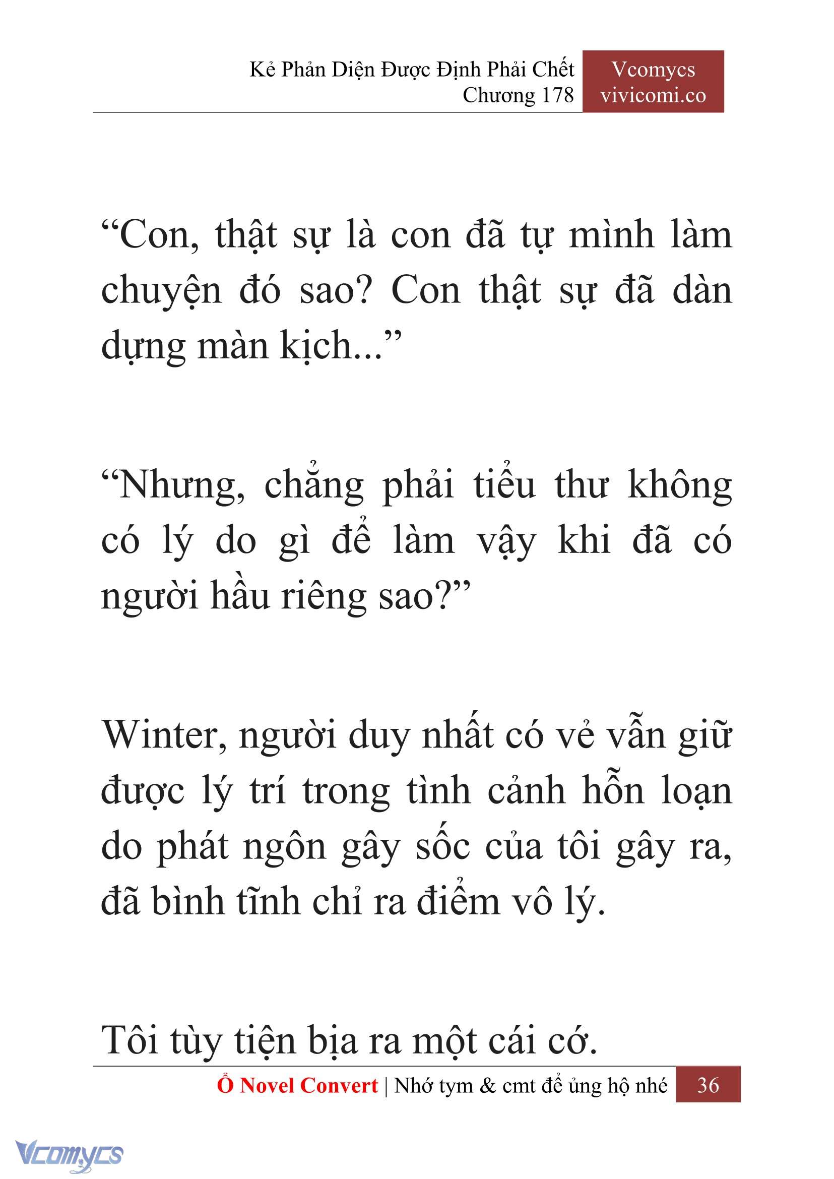 [Novel] Kẻ Phản Diện Được Định Phải Chết Chap 178 - Trang 2