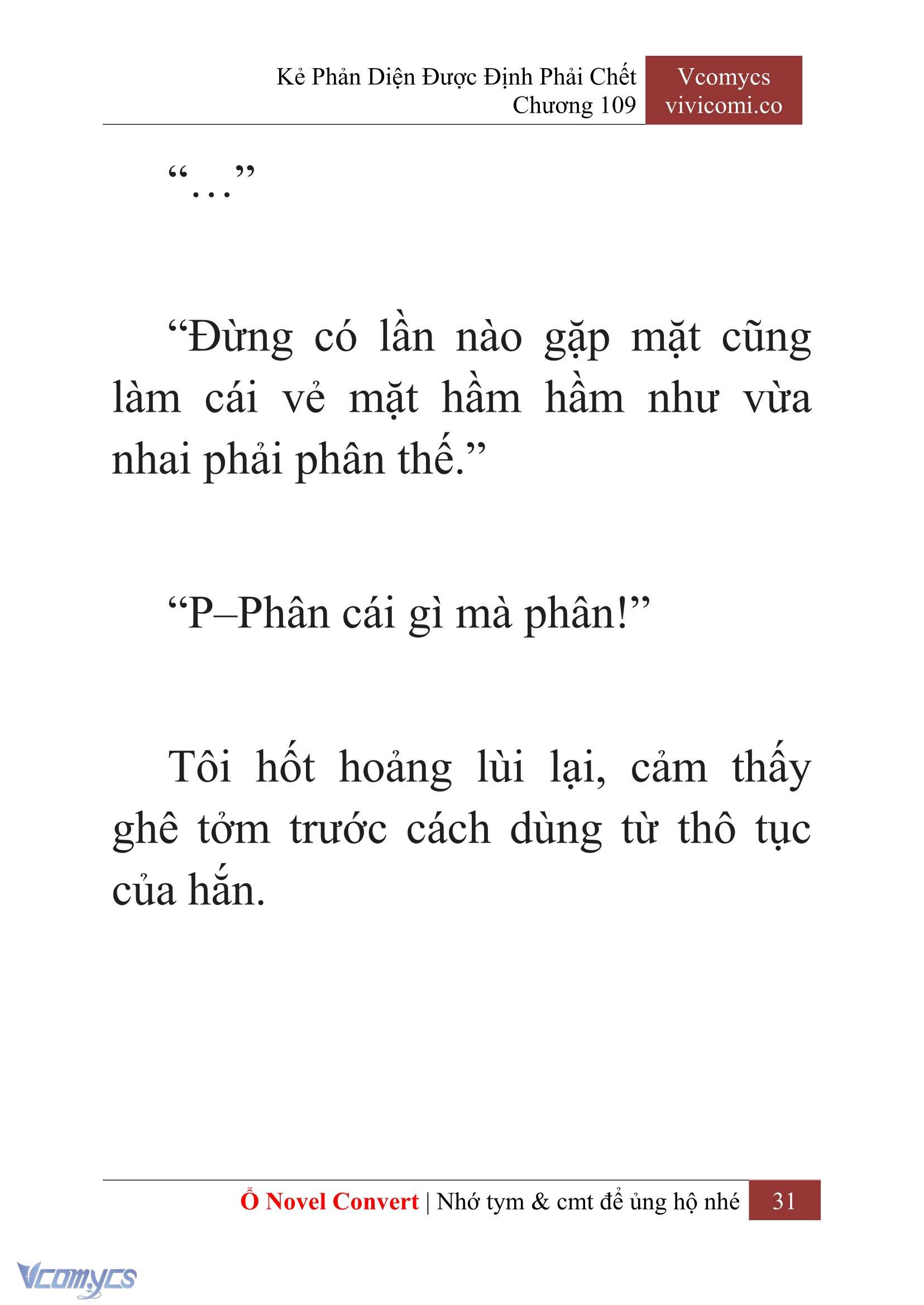 [Novel] Kẻ Phản Diện Được Định Phải Chết Chap 109 - Trang 2