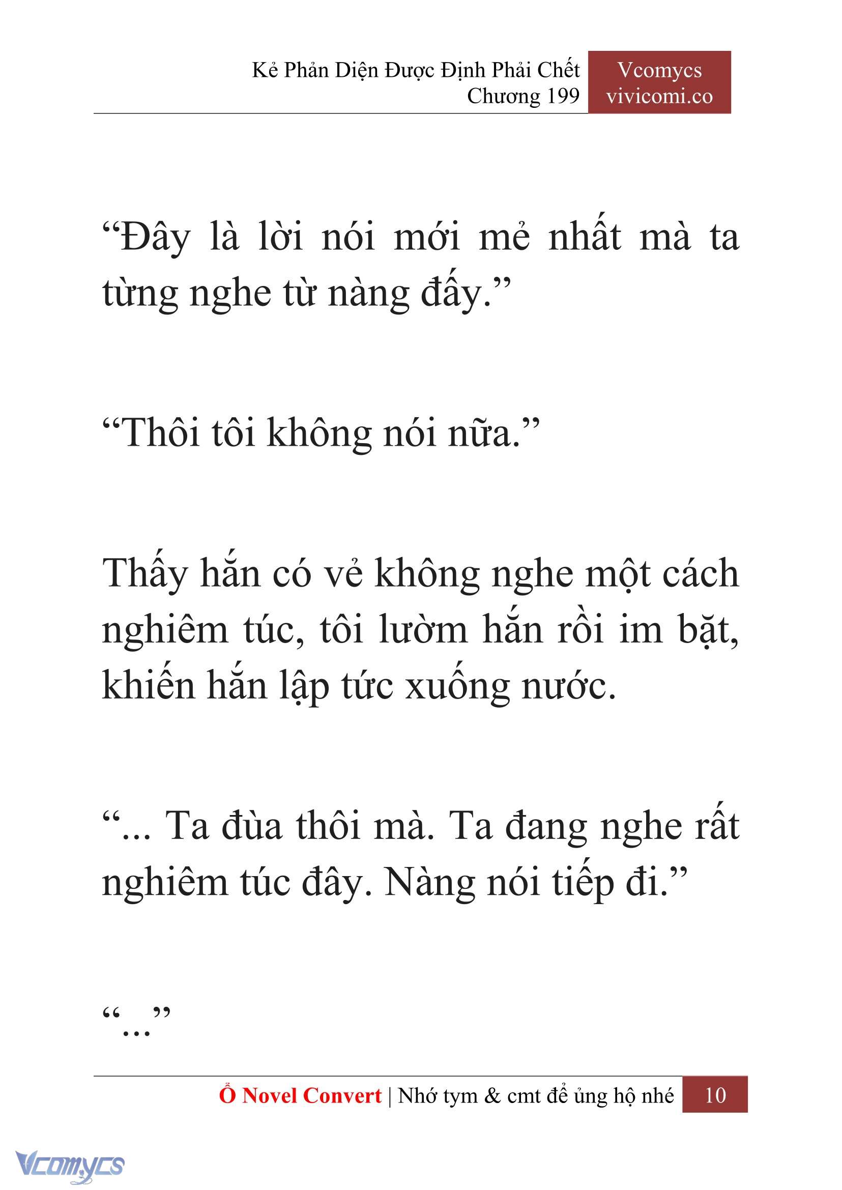 [Novel] Kẻ Phản Diện Được Định Phải Chết Chap 199 - Trang 2