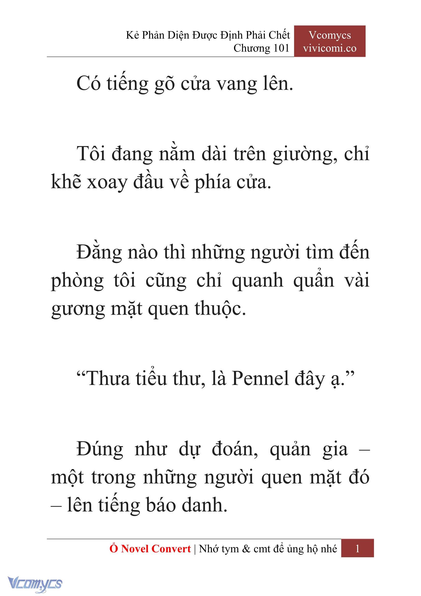 [Novel] Kẻ Phản Diện Được Định Phải Chết Chap 101 - Trang 2