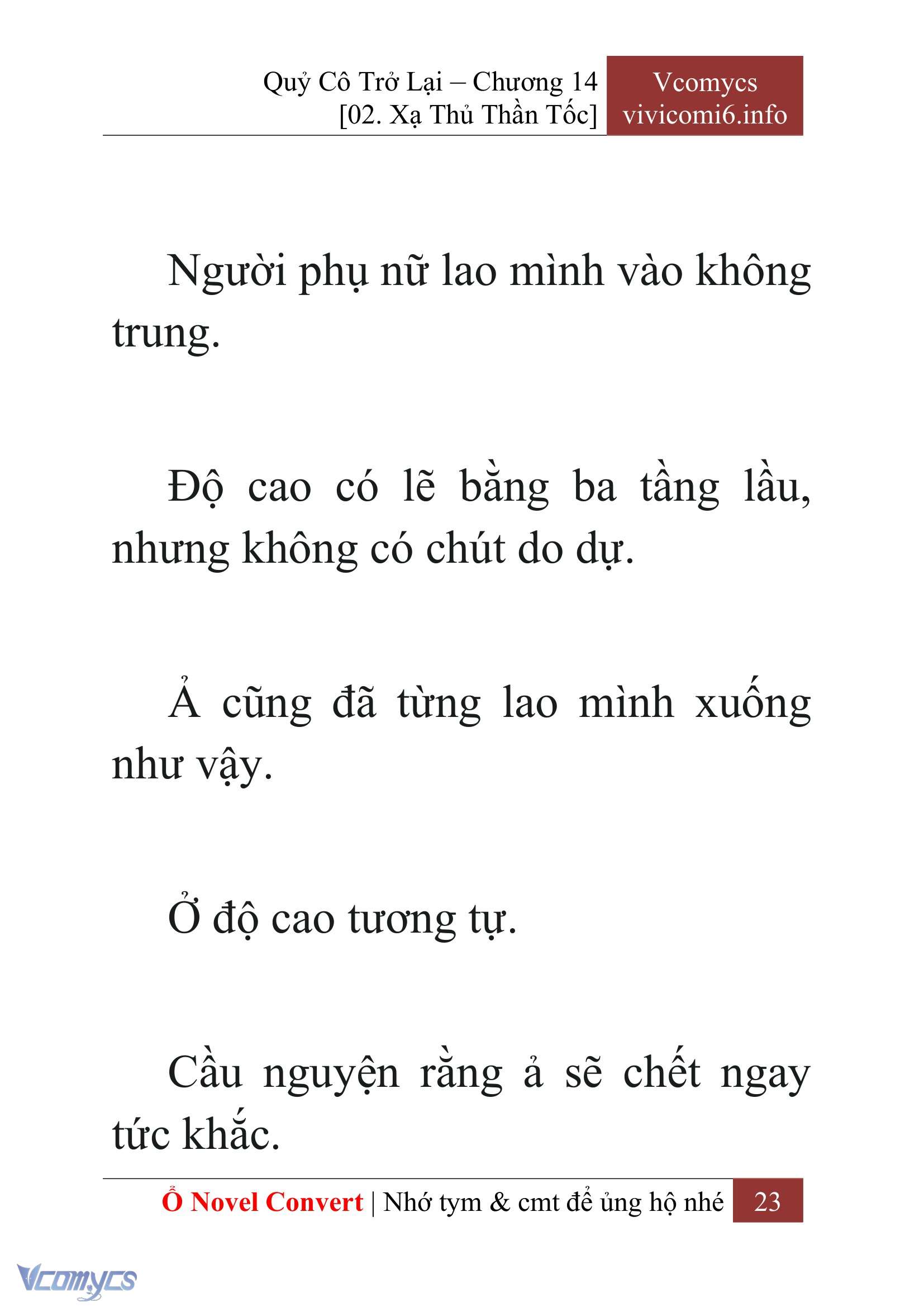 [Novel] Quý Cô Trở Lại Chap 14 - Trang 2