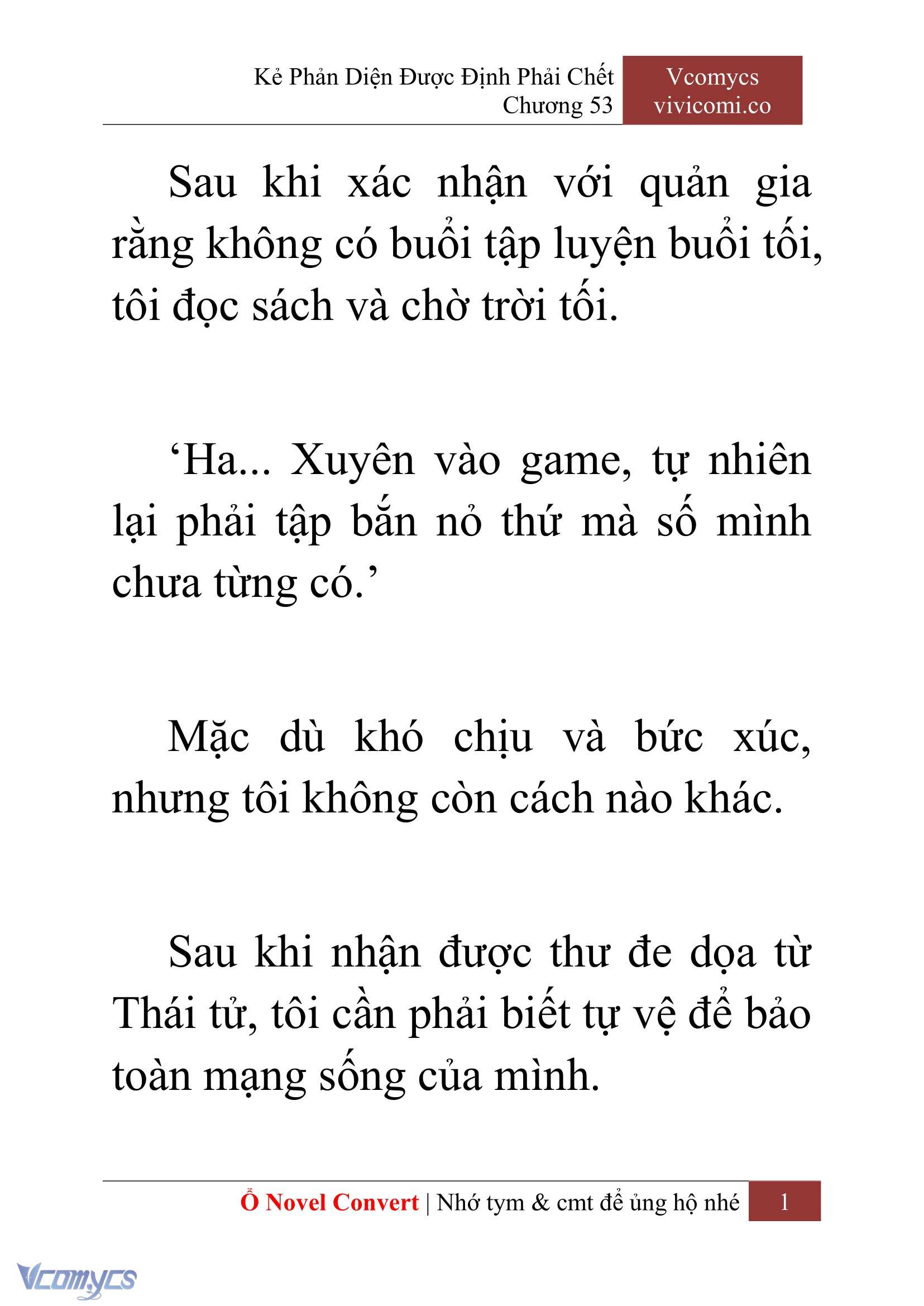 [Novel] Kẻ Phản Diện Được Định Phải Chết Chap 53 - Next Chap 54