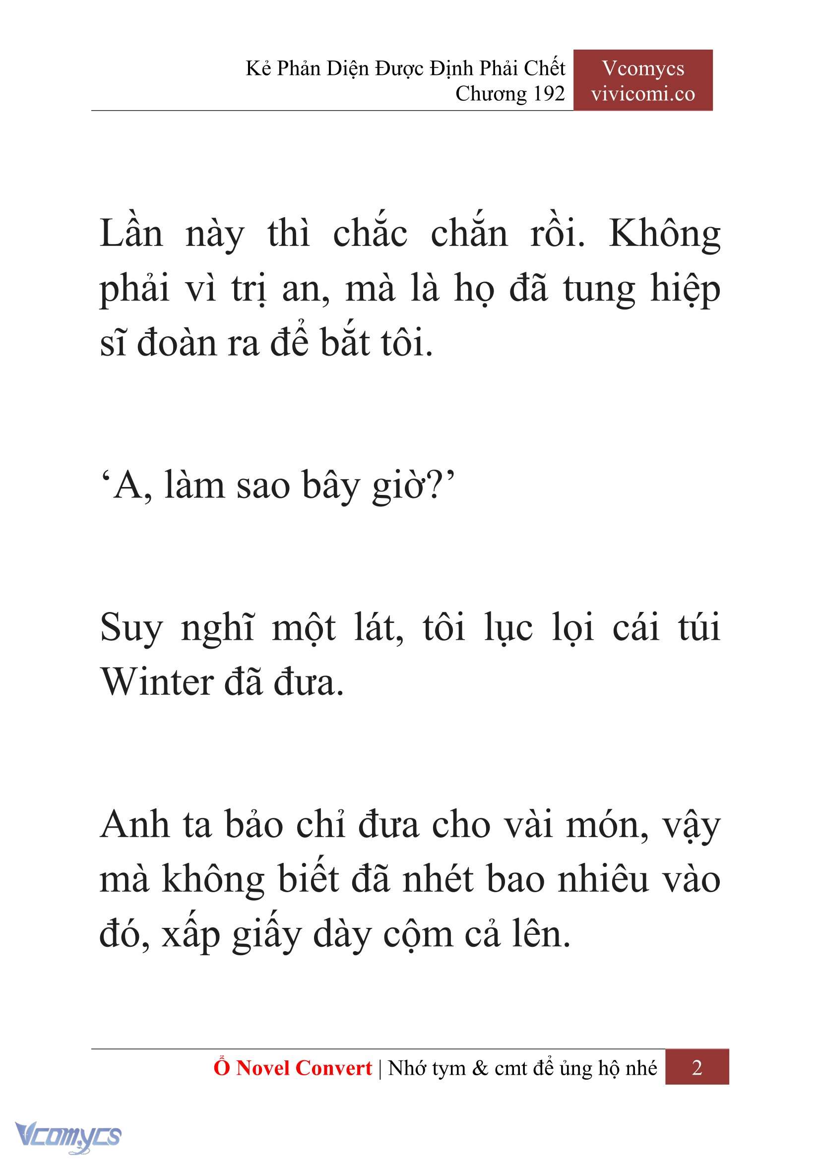 [Novel] Kẻ Phản Diện Được Định Phải Chết Chap 192 - Trang 2