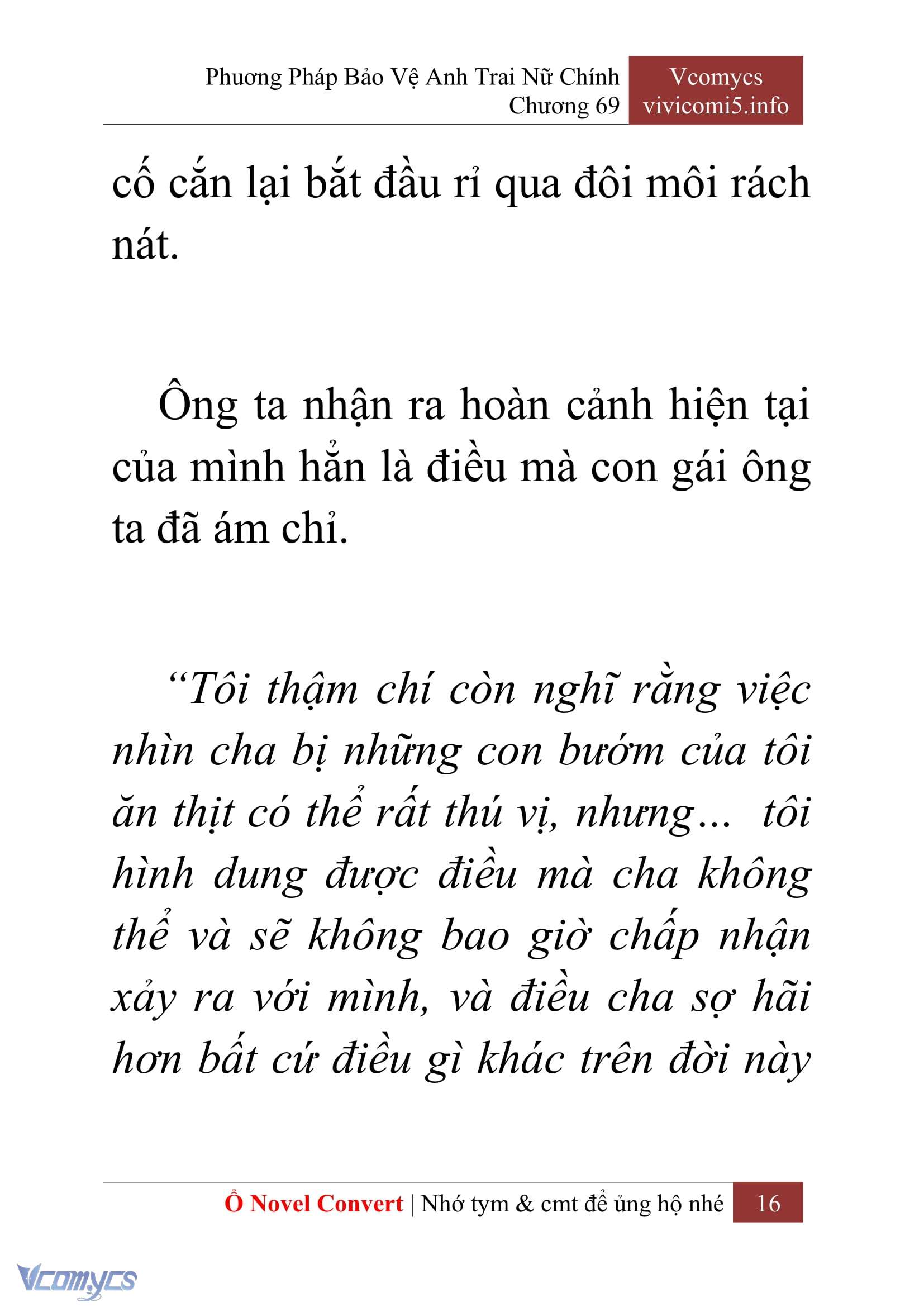 [Novel] Phương Pháp Bảo Vệ Anh Trai Nữ Chính Chap 69 - Trang 2