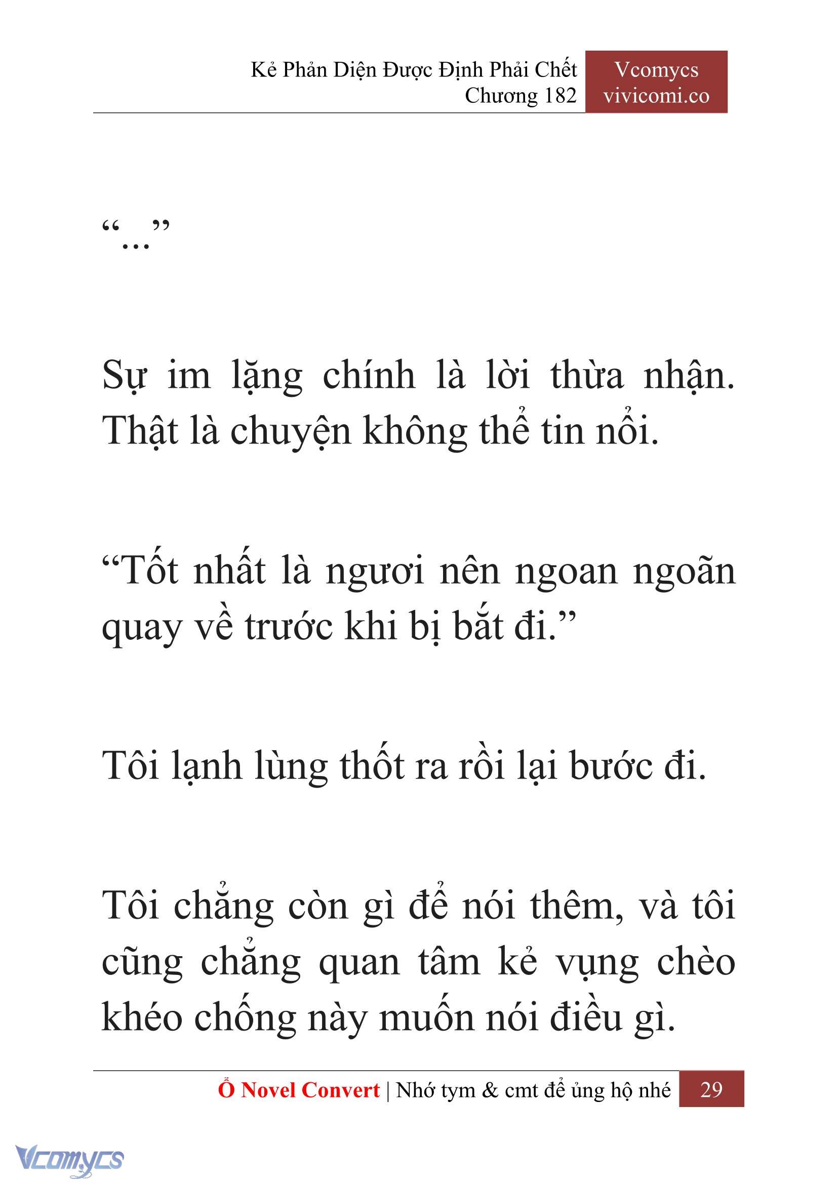[Novel] Kẻ Phản Diện Được Định Phải Chết Chap 182 - Trang 2