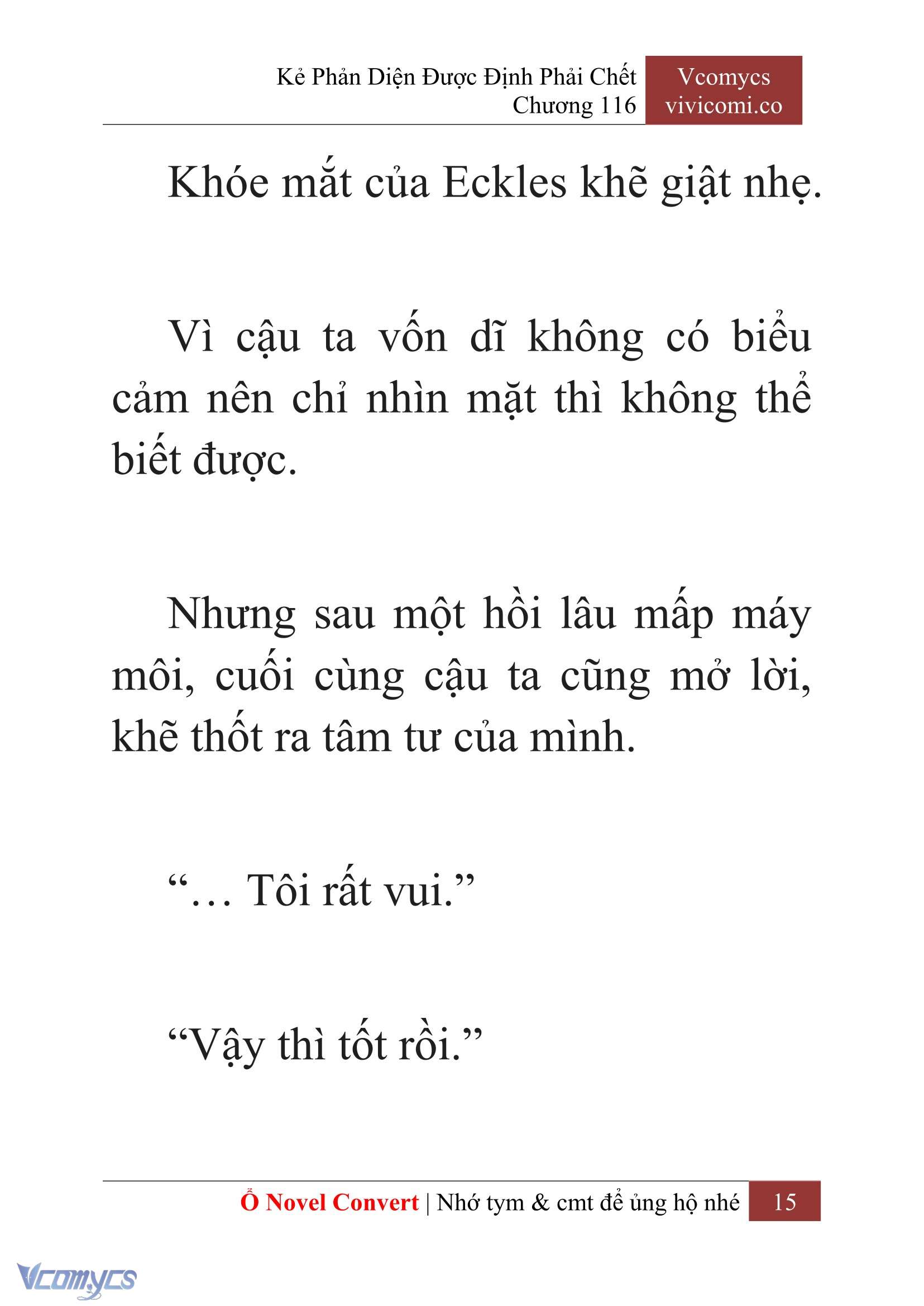 [Novel] Kẻ Phản Diện Được Định Phải Chết Chap 116 - Trang 2