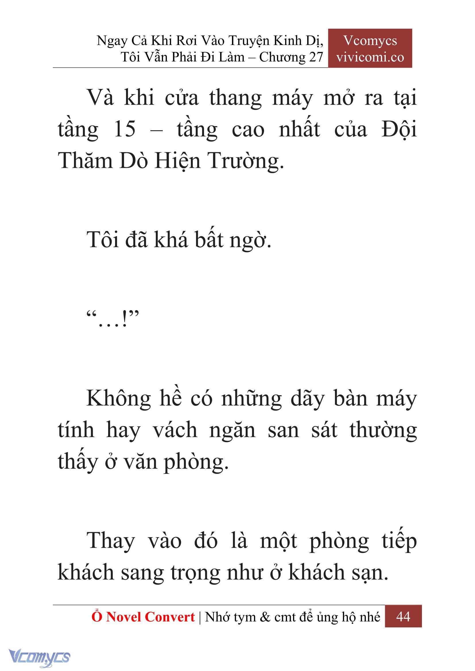 [Novel] Ngay Cả Khi Rơi Vào Truyện Kinh Dị, Tôi Vẫn Phải Đi Làm Chap 27 - Trang 2