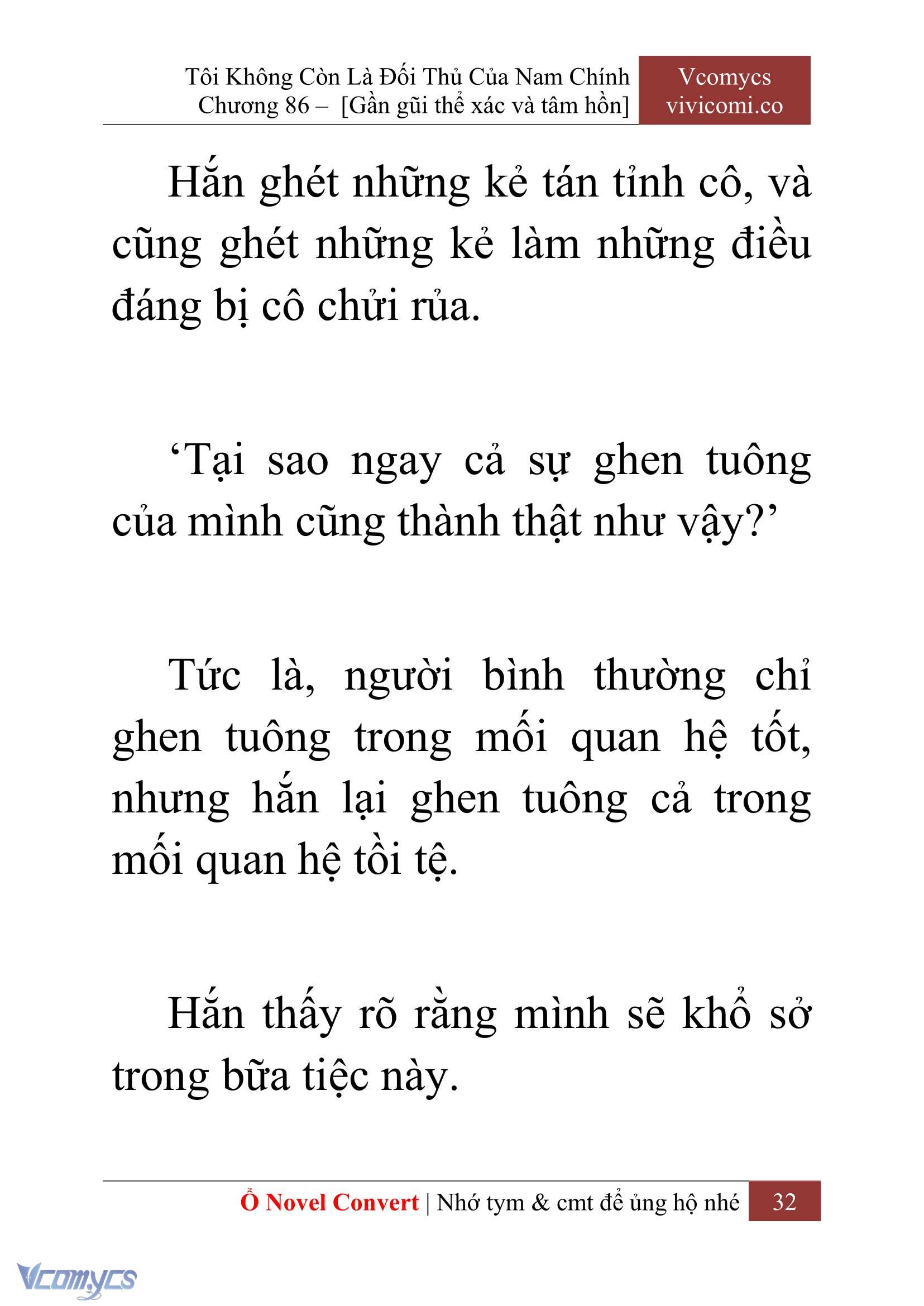 [Novel] Tôi Không Còn Là Đối Thủ Của Nam Chính Chap 86 - Trang 2
