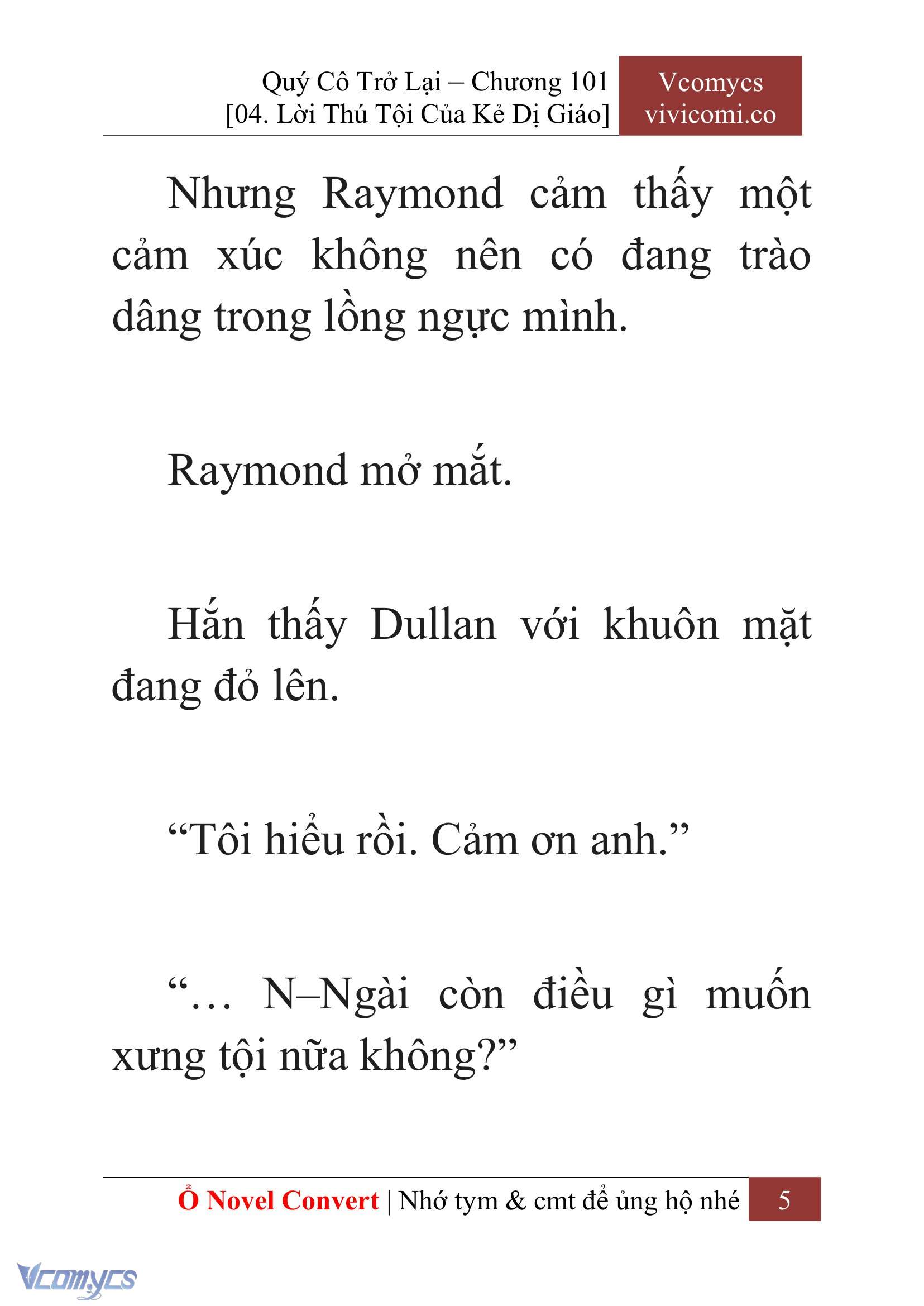 [Novel] Quý Cô Trở Lại Chap 101 - Trang 2