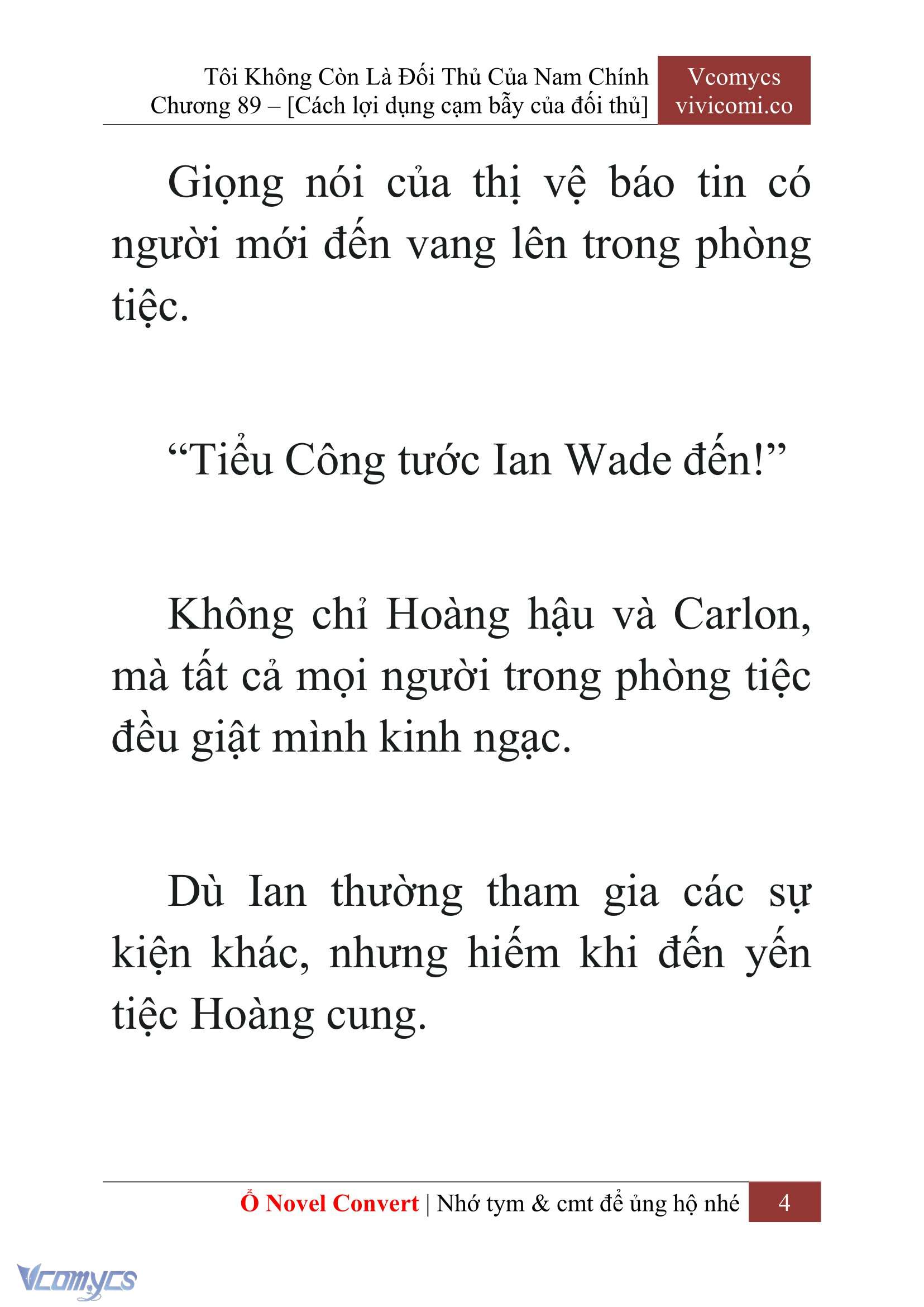 [Novel] Tôi Không Còn Là Đối Thủ Của Nam Chính Chap 89 - Trang 2
