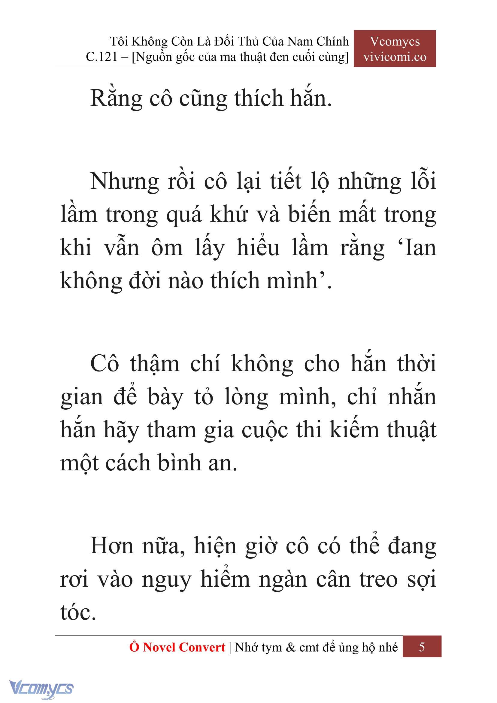 [Novel] Tôi Không Còn Là Đối Thủ Của Nam Chính Chap 121 - Trang 2