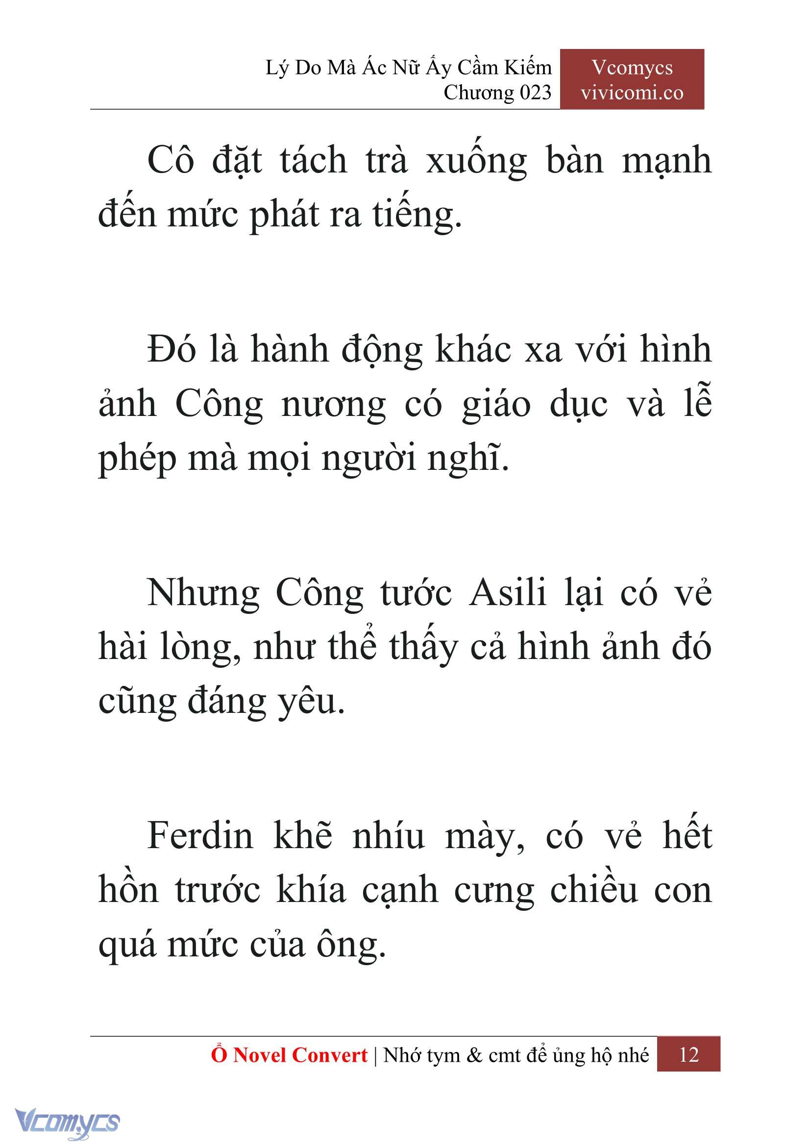 [Novel] Lý Do Mà Ác Nữ Ấy Cầm Kiếm Chap 23 - Trang 2