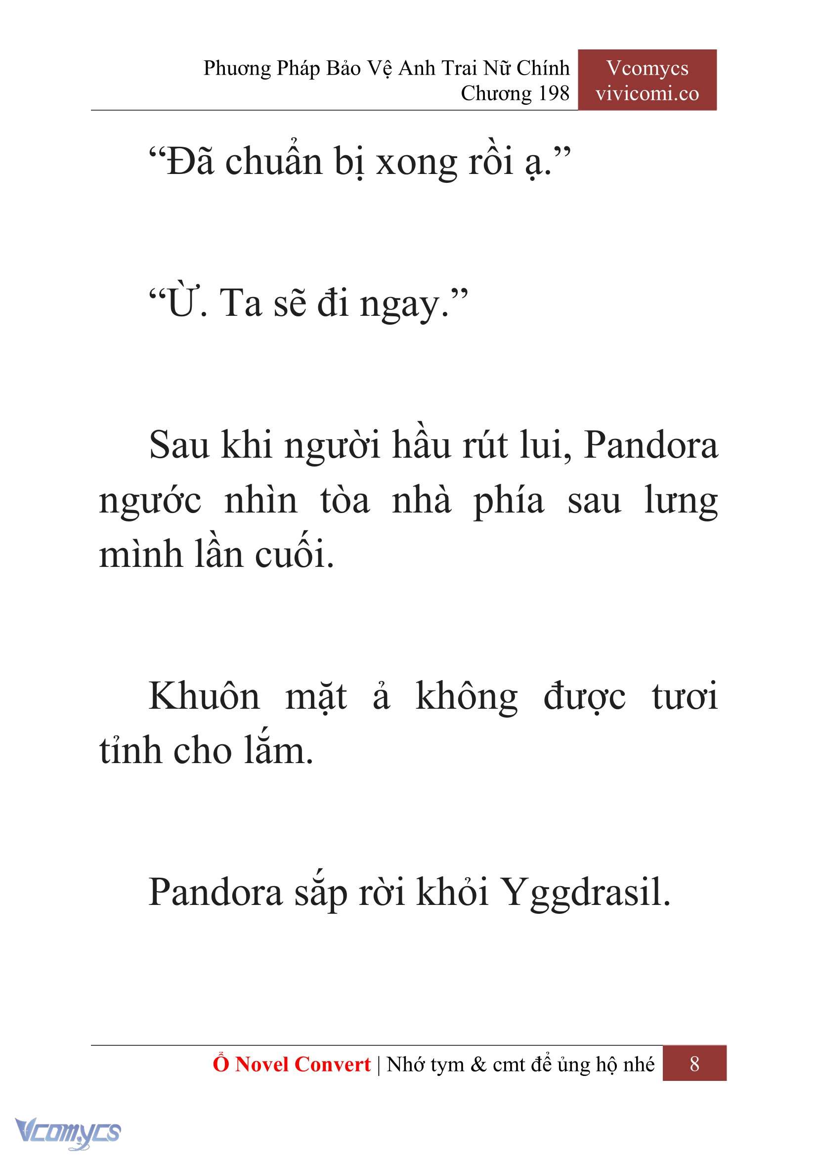 [Novel] Phương Pháp Bảo Vệ Anh Trai Nữ Chính Chap 198 - Trang 2